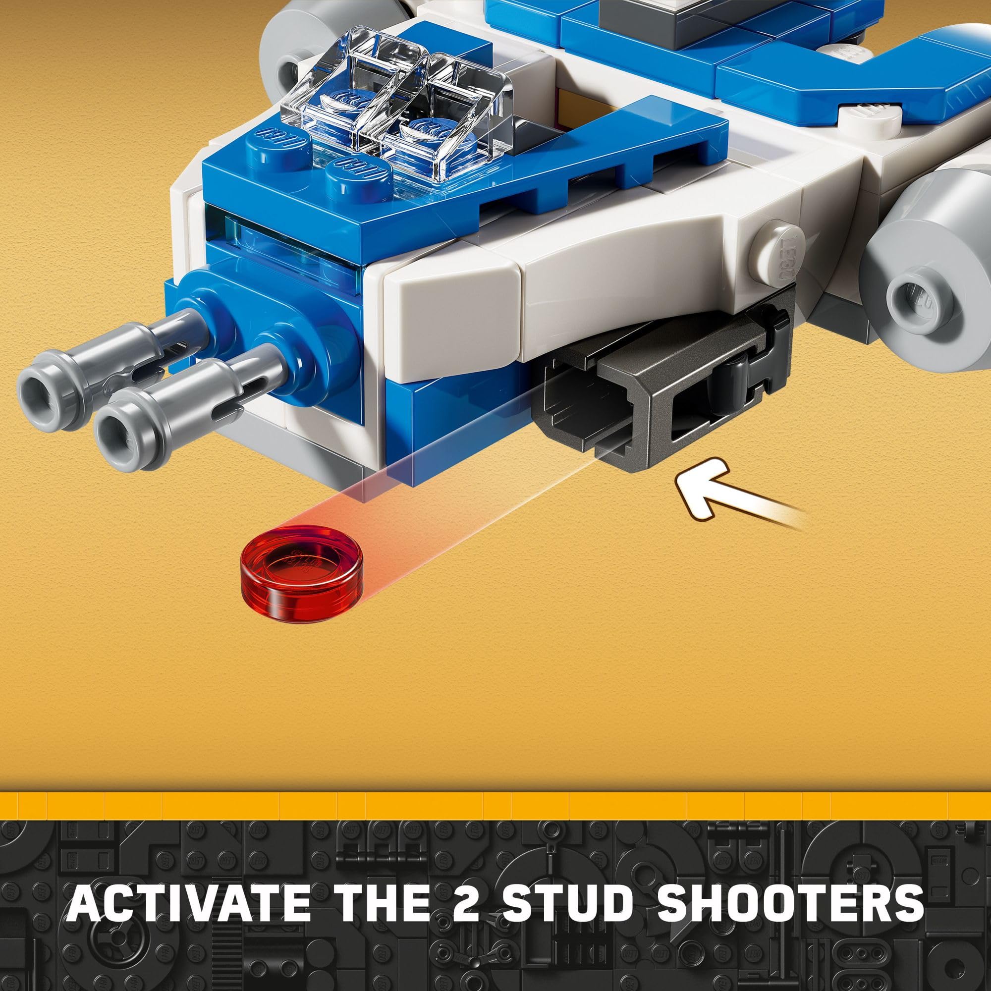 LEGO Star Wars: The Clone Wars Captain Rex Y-Wing Microfighter Building Set, Collectible Star Wars Y-Wing Toy for Kids with Captain Rex Minifigure, Star Wars Gift for Boys & Girls Ages 6 and Up, 75391