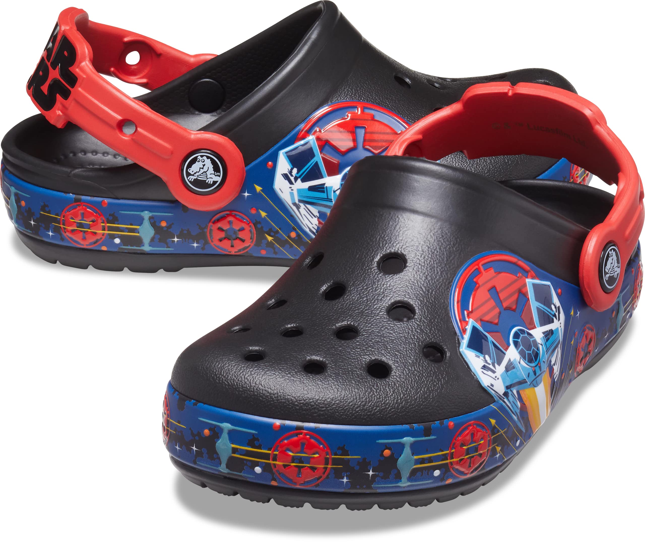 Crocs Kids’ Star Wars Light Up Clog | Light Up Shoes , Black, 11 Little Kid