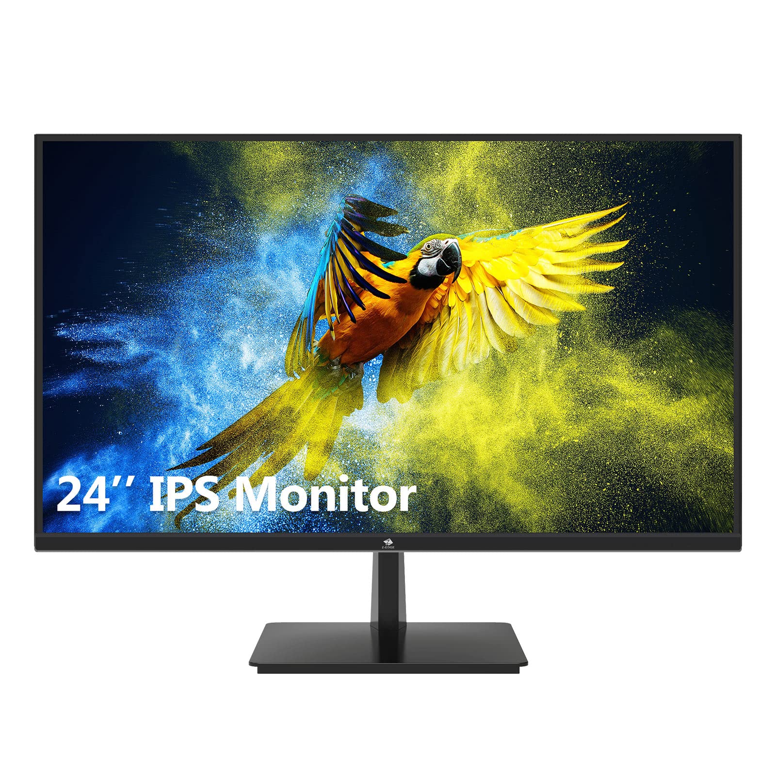 24 inch Monitor, Z-Edge Computer Monitor, Full HD 1920 x 1080p IPS Display 75Hz PC Monitor with HDMI, VGA, Frameless, U24I Anti-Glare Screen