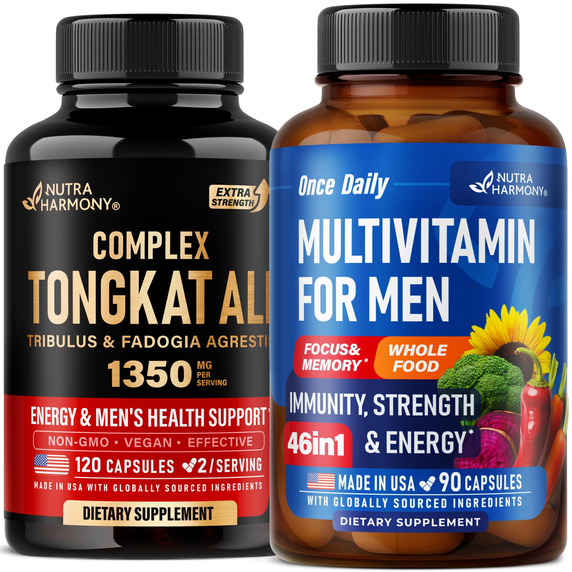 NUTRAHARMONY Tongkat Ali & Multivitamins for Men Capsules