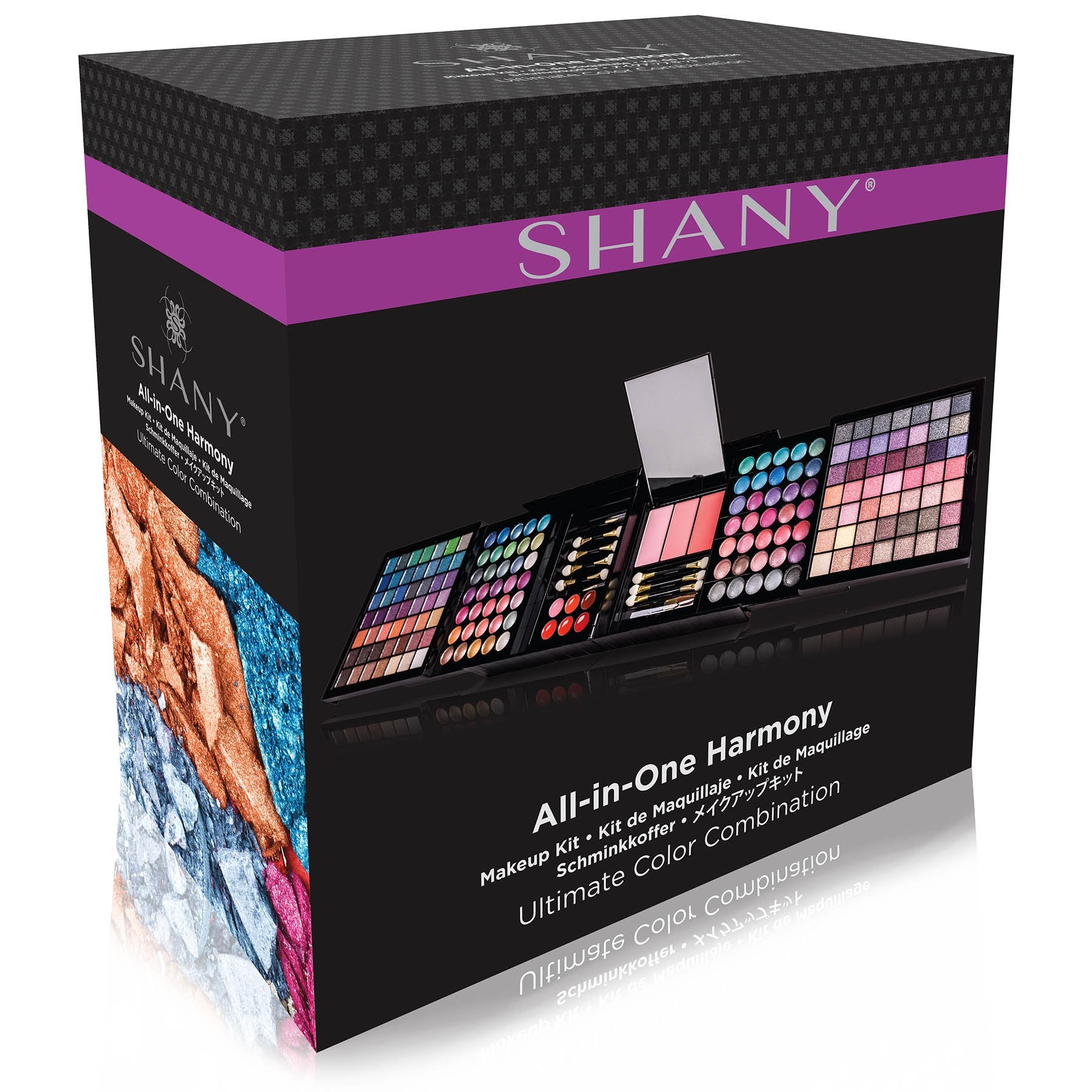 SHANY All In One Harmony Makeup Set - Ultimate Color Combination - Eyeshadows, Blush Powder, Lip-gloss Lipstick, Mini Makeup brushes, Makeup applicators, HOLIDAY GIFT IDEA - New Edition