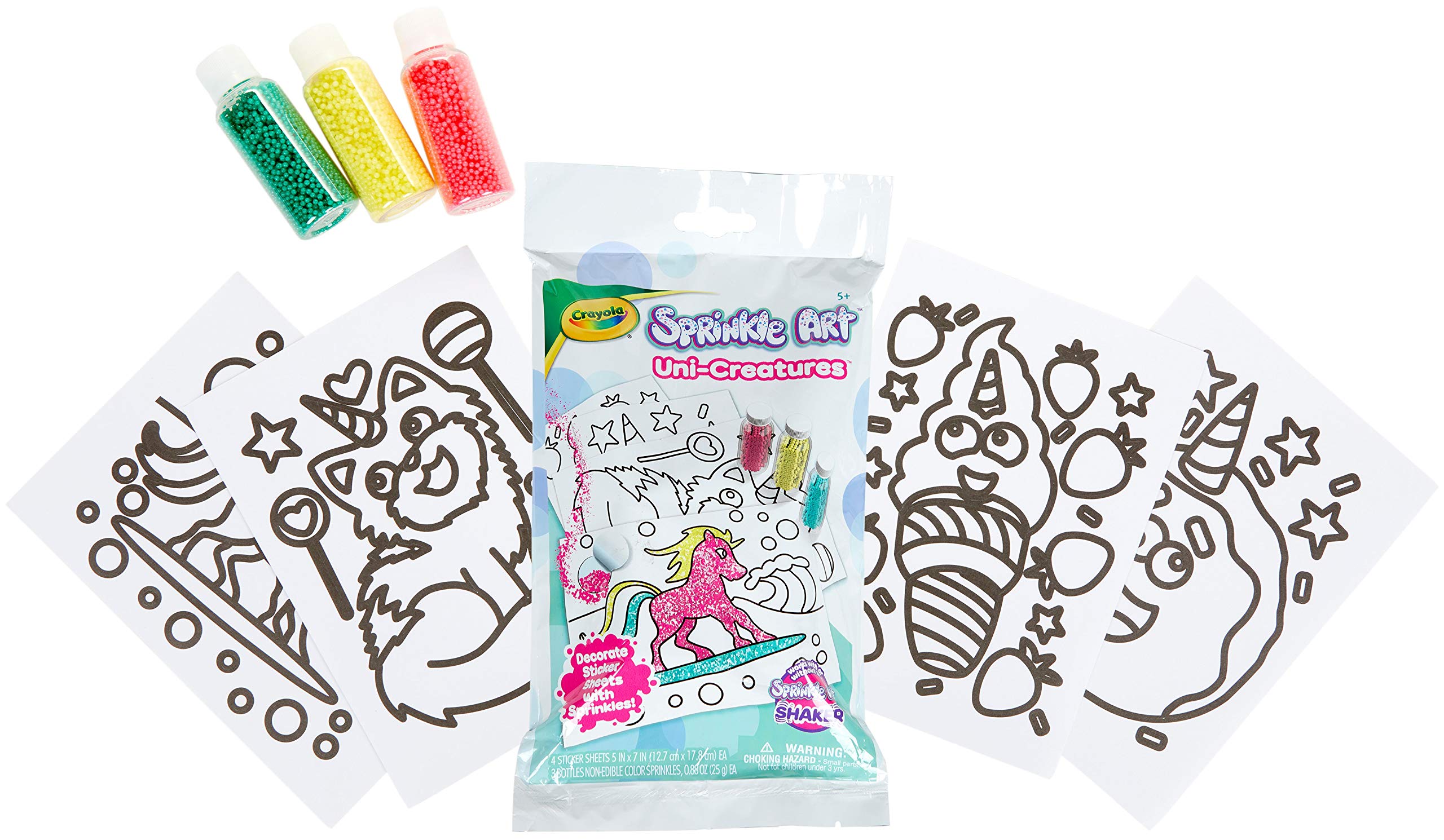 Crayola Unicorn Creatures Sprinkle Art, Craft for Girls & Boys, Gift, Age 5+