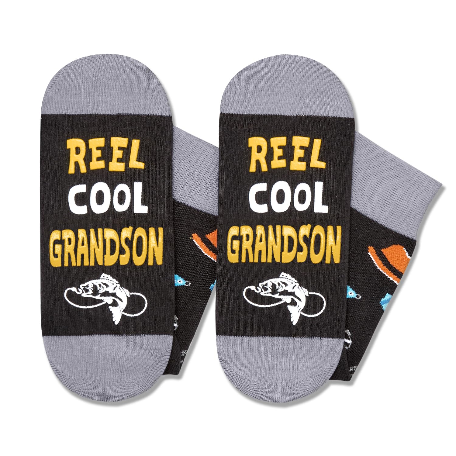 HAPPYPOP Grandson Gifts From Grandpa Grandma - Grandson Valentine Gifts, Grandson Graduation Gifts, Great Gifts For Grandson, Funny Men Socks