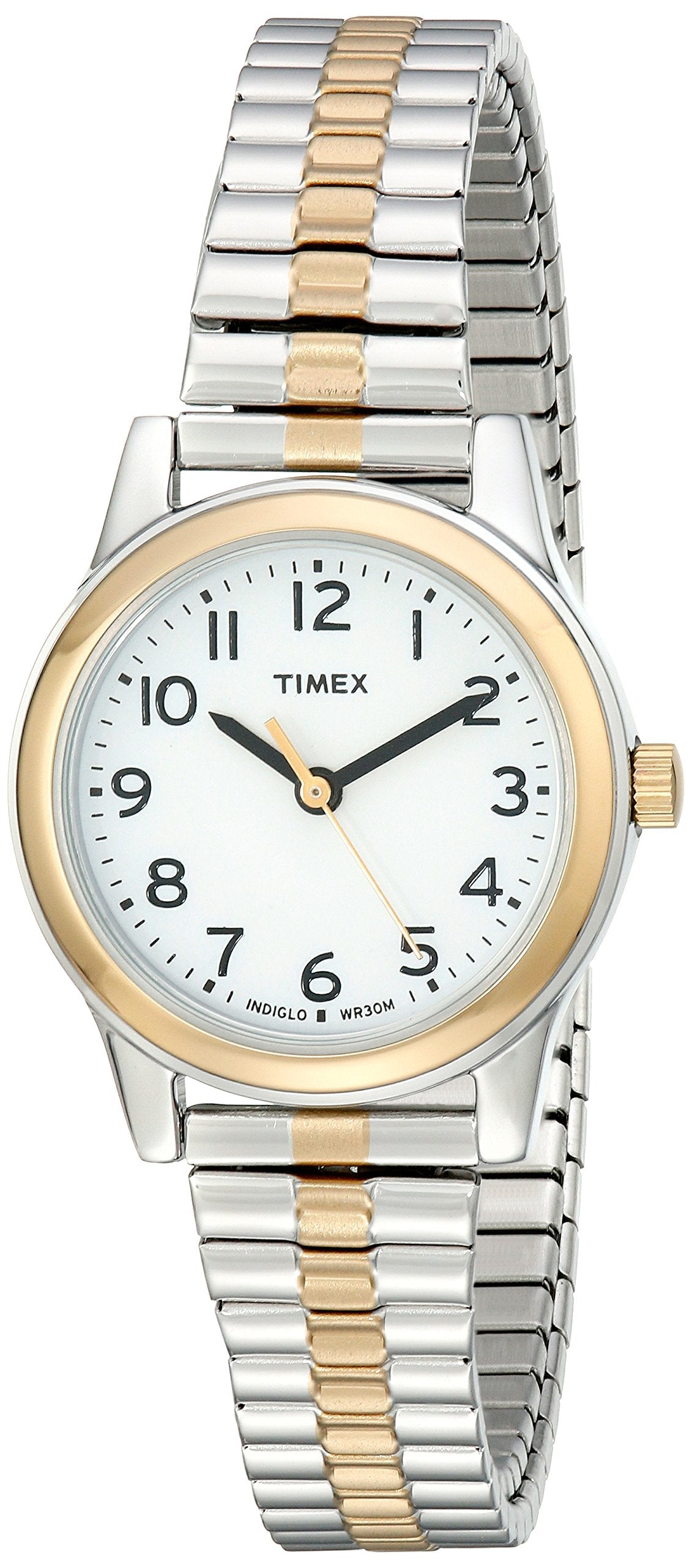 Timex Women's T2N068 Essex Avenue Two-Tone Stainless Steel Expansion Band Watch