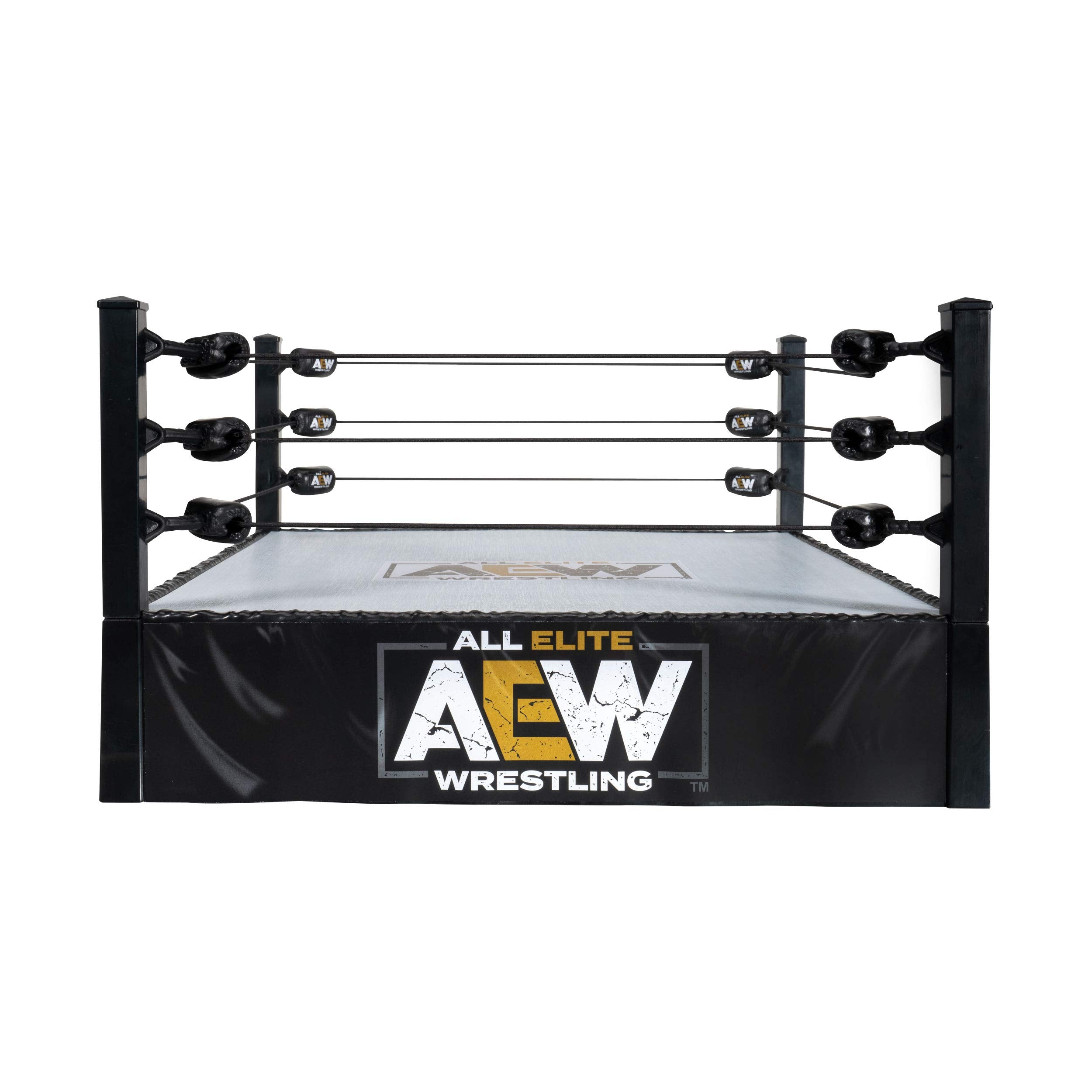 All Elite Wrestling Unrivaled Collection Action Ring - Authentic Action Ring, with Flexible Tension Ring Ropes