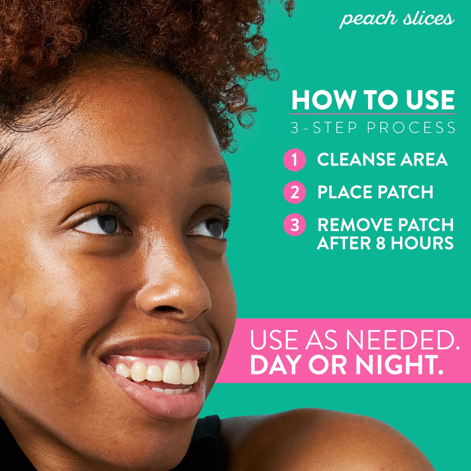 Peach Slices | Deep Blemish Microdarts | Acne Patch | Early Stage & Deep Pimples | Fast-Acting | Salicylic Acid | Tea Tree Oil | Niacinamide | Cica | Hyaluronic Acid | Spot Treatment | 9 Patches