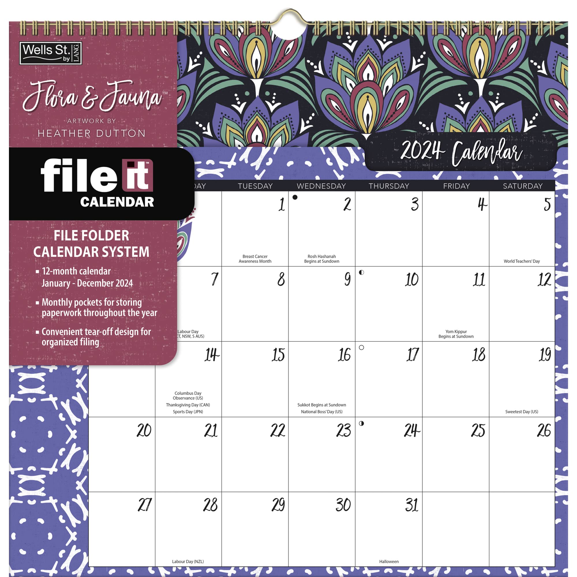 WSBL Flora & Fauna 2024 File-It™ Calendar (24997006040)