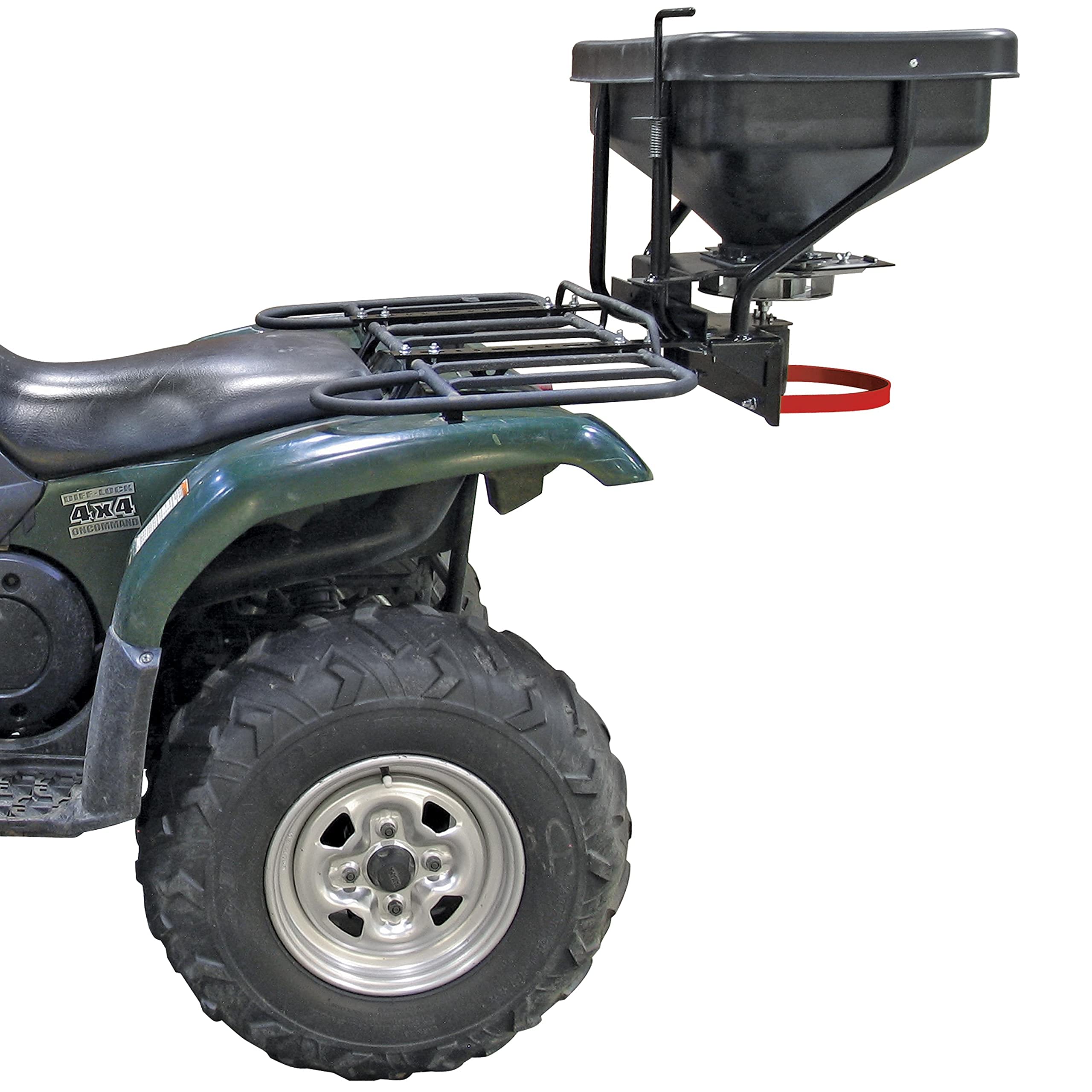 FIMCO 5301845 ATV Dry Material Spreader for Distribution & Broadcast, 12V, Polymer Hopper, 145 lbs