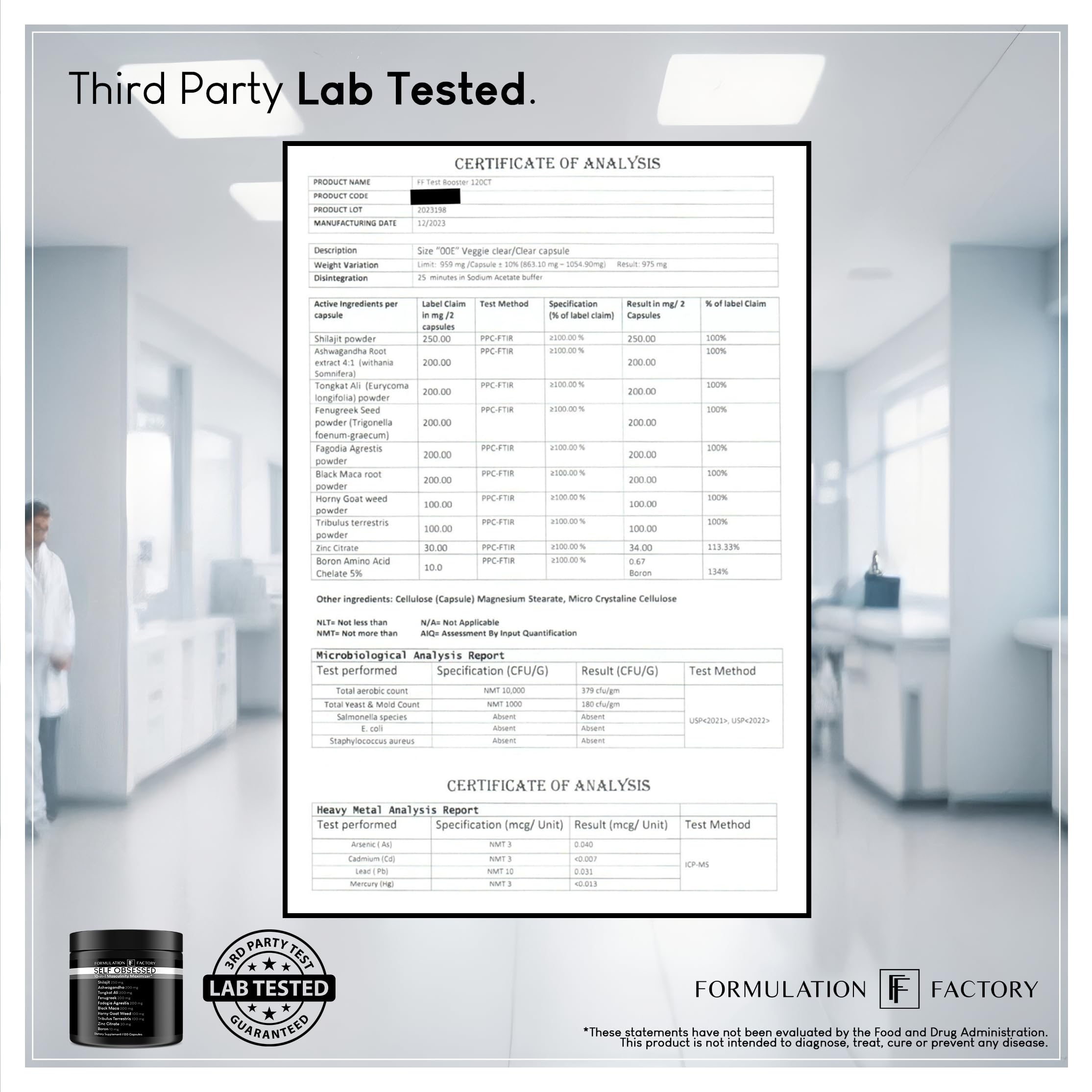 Self Obsessed 10 in 1 Masculinity Maximizer Supplement, Shilajit for Men, Tongkat Ali, Ashwaganda, Fenugreek & More, Muscle Growth, Energy Management, Drive, Strength, Recovery (2 Months)