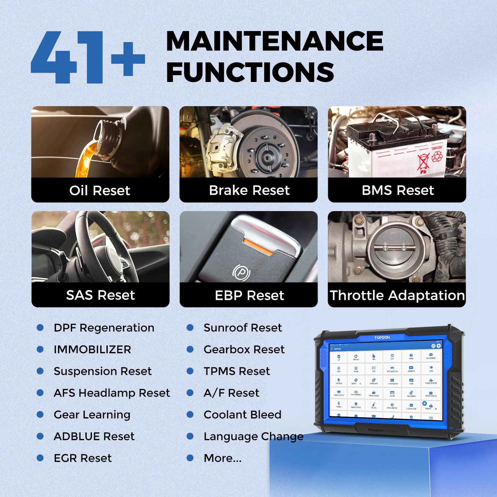 TOPDON Phoenix XLink Scan Tool, ECU Programming, Online ECU Coding, Upgraded of Phoenix Plus, Topology Mapping, 41 Services, Bi-Directional Scanner, Guided Function, CAN FD/DoIP, 2 Years Free Update