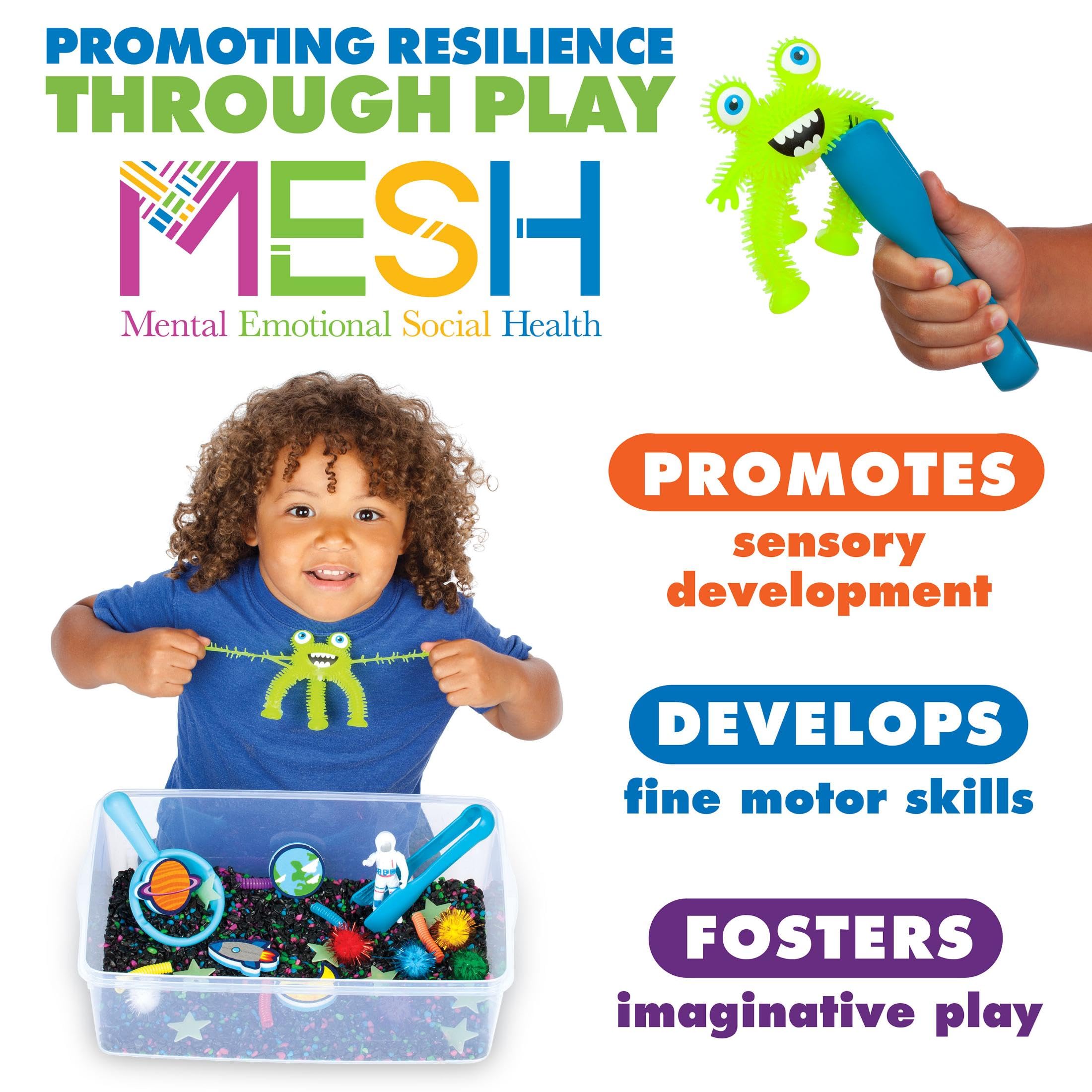 Creativity for Kids Sensory Bin: Outer Space Toys - Preschool and Toddler Sensory Toys, Kids Gifts for Boys and Girls Ages 3-5+, 10.25 x 14.5 x 4.75 inches