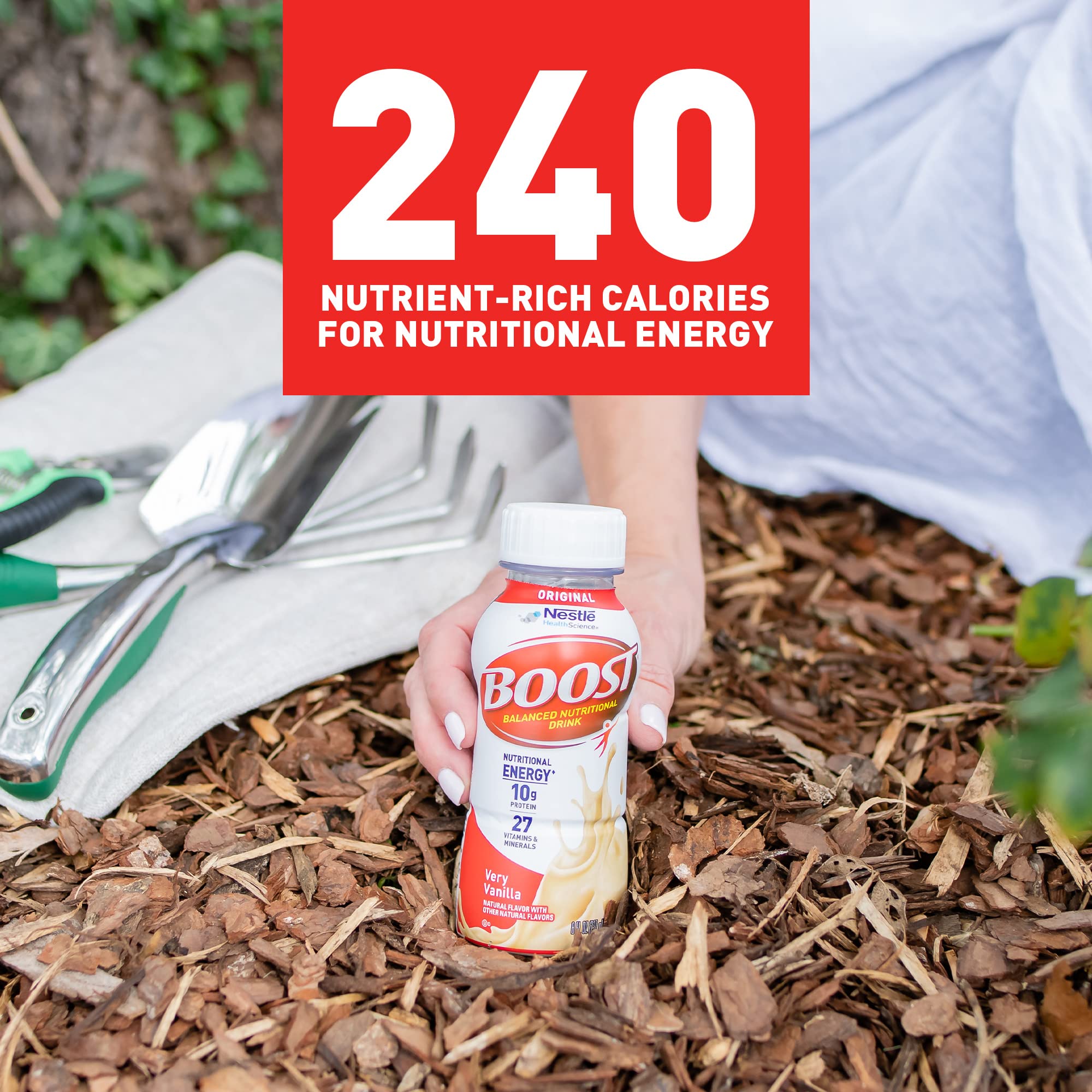 BOOST Original Nutritional Drink, Very Vanilla, 8 Fl Oz (Pack of 24)