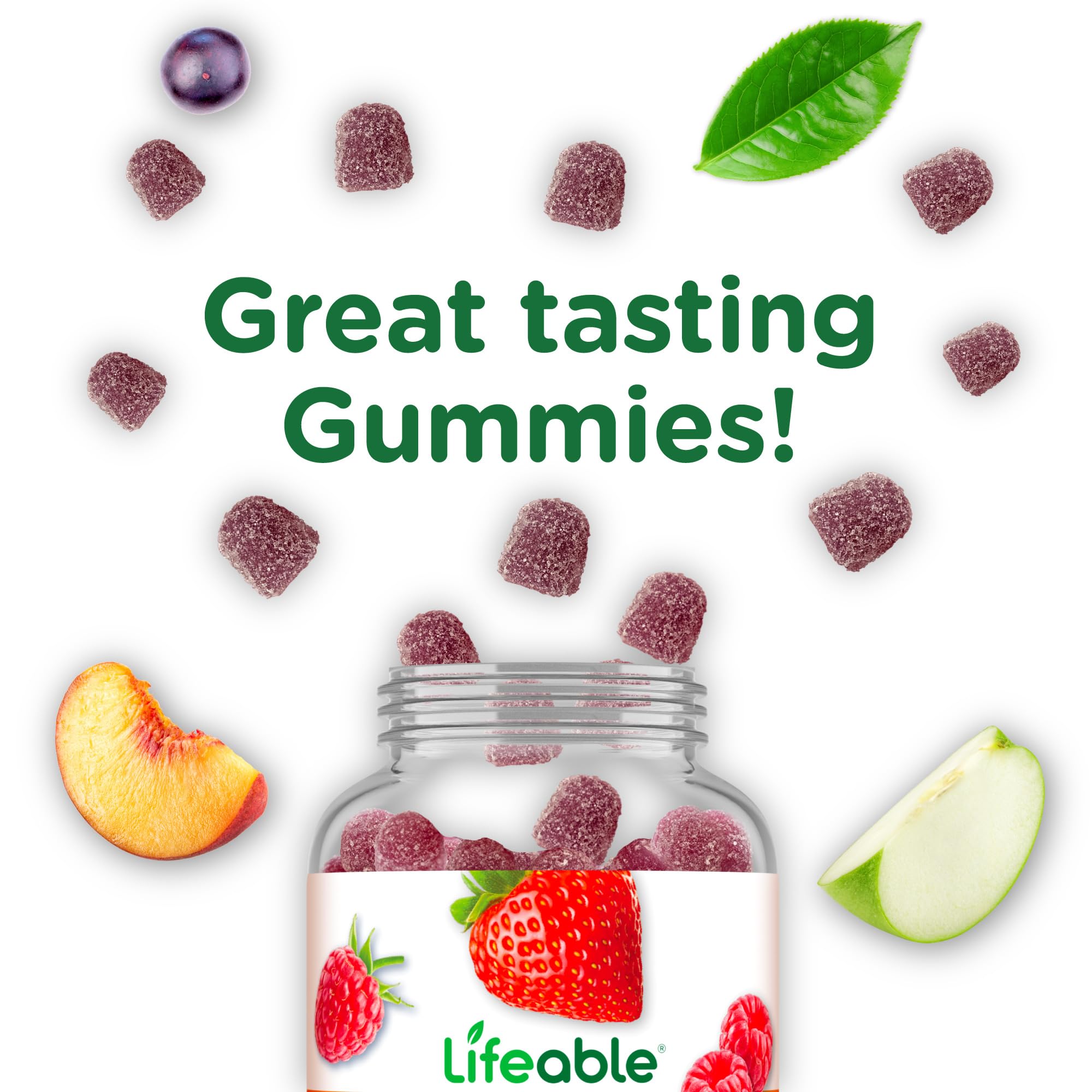 Lifeable Vitamin E Gummies | 268mg | Great Tasting Vitamin E Supplements | Skin, Eye Health and Immune Function Support | VIT E for Adults, Men, Women | 90 Gummies