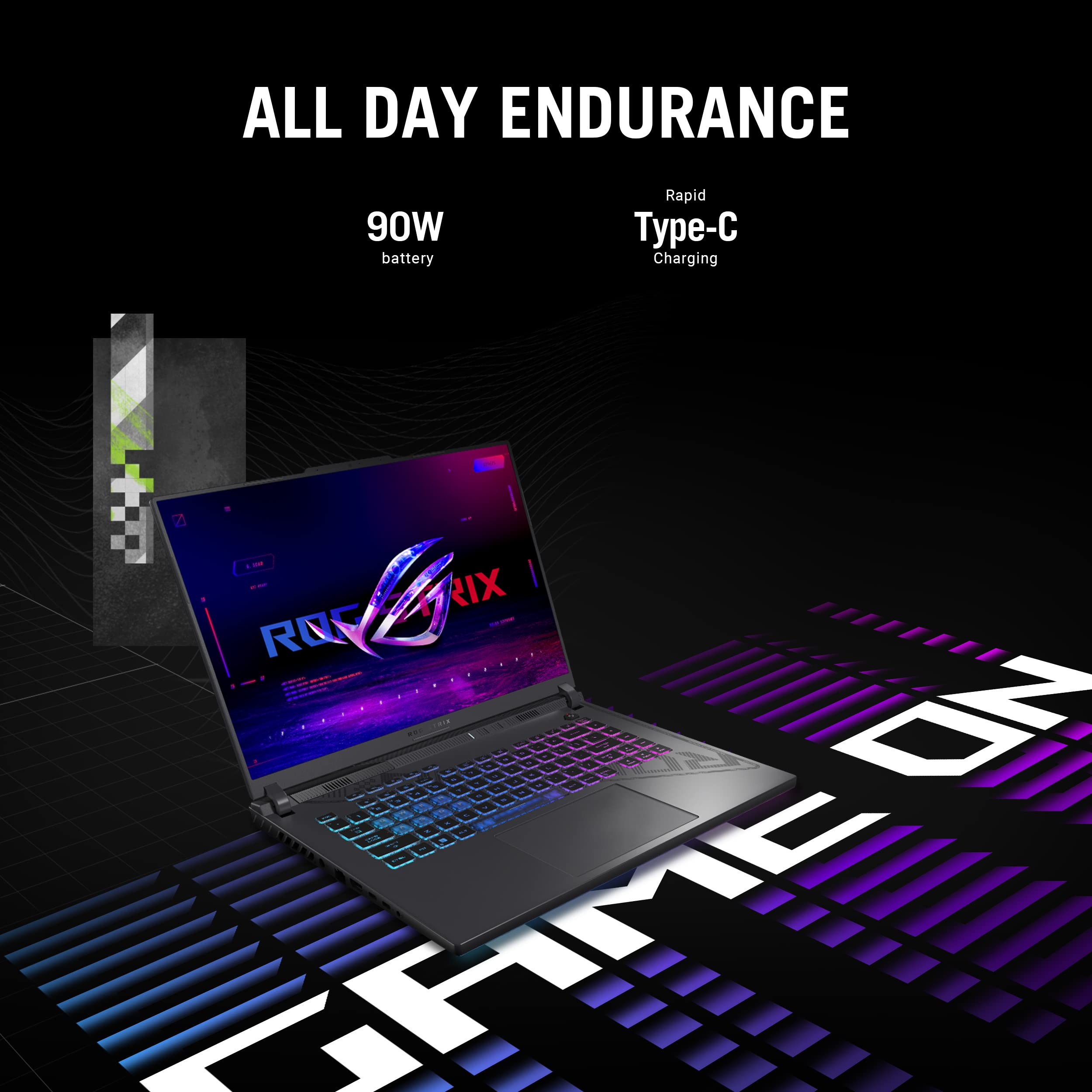 ASUS ROG Strix G16 Gaming Laptop, 165Hz Display, NVIDIA® GeForce RTX™ 4060, Intel Core i7-13650HX, 16GB DDR5, 1TB PCIe Gen4 SSD, Wi-Fi 6E, Windows 11, G614JV-AS74