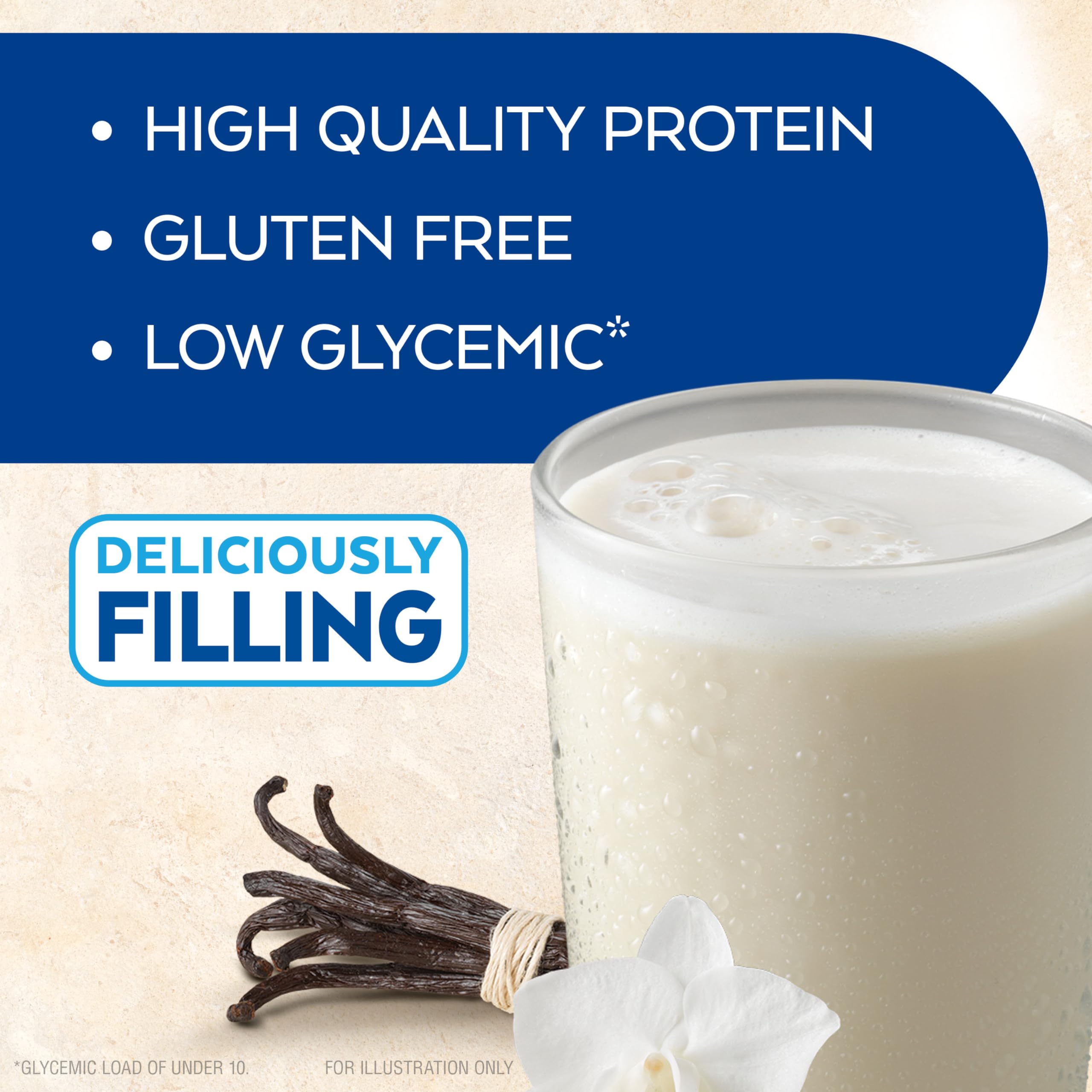 Atkins Creamy Vanilla Protein Shake, 15g Protein, Low Glycemic, 2g Net Carb, 1g Sugar, Keto Friendly, 12 Count