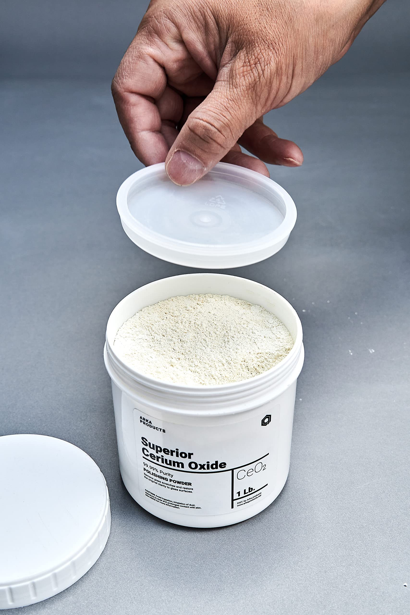 Premium Cerium Oxide- Optical Grade Compound 1lb for Scuff, Marks and scratchs in Glass and Mirrors