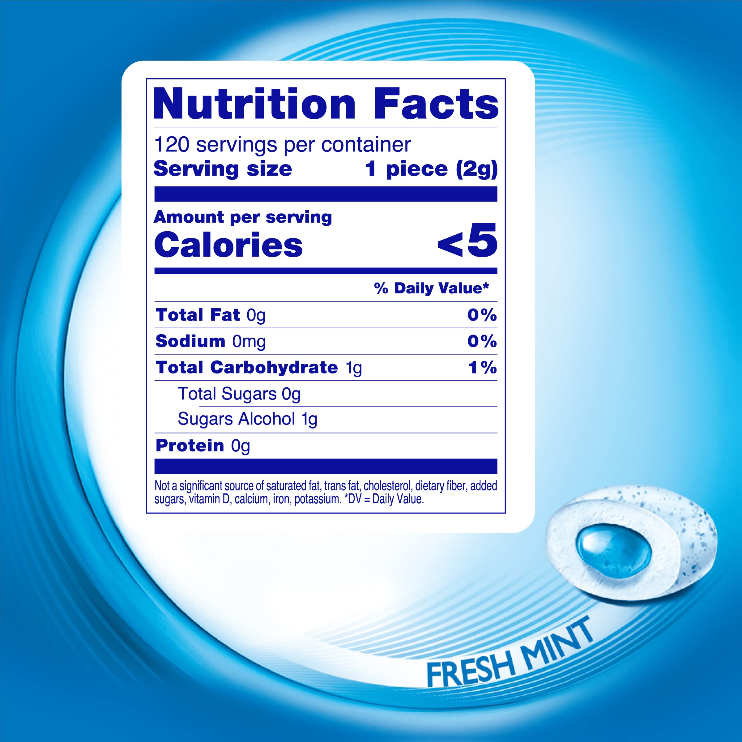 Mentos Pure Fresh Sugar-Free Chewing Gum with Xylitol, Fresh Mint, 120 Piece Resealable Bag ( Pack of 4)