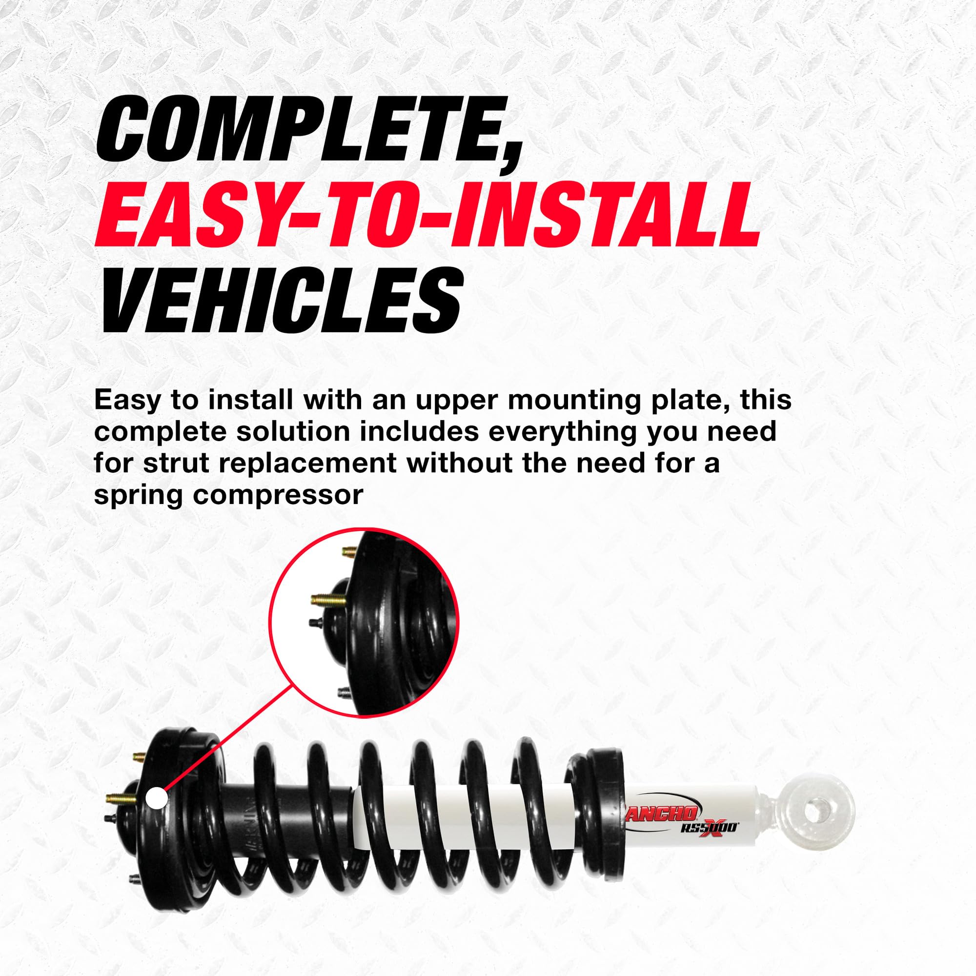 Rancho RS5000X Loaded RS551784 Suspension Strut and Coil Spring Assembly