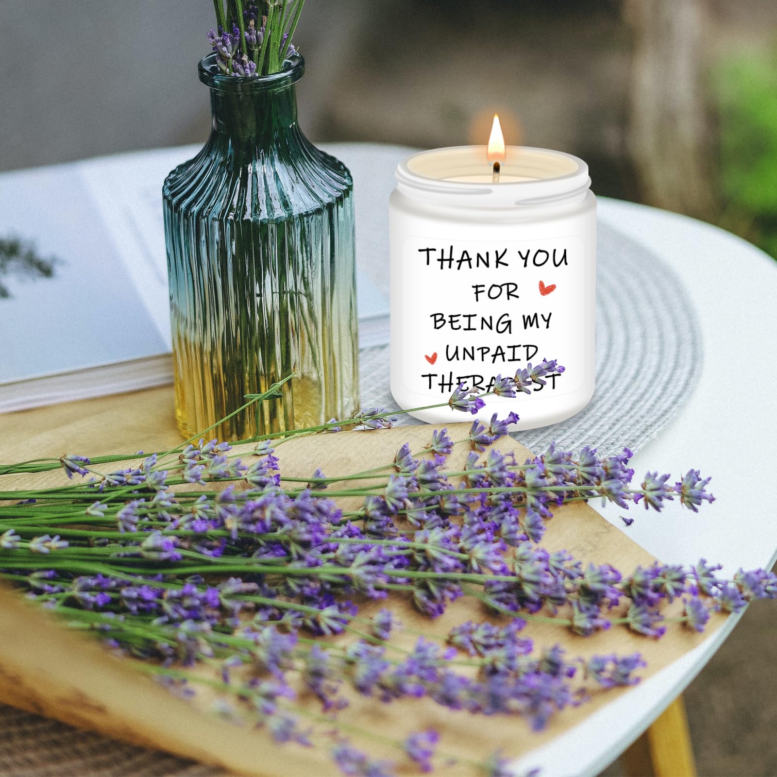 RIZOOCE Best Friend Birthday Gifts for Women, Funny Mothers Day Friendship Sister Coworkers Bestie Mom Gag Gift for Her, Lavender Scented Candles