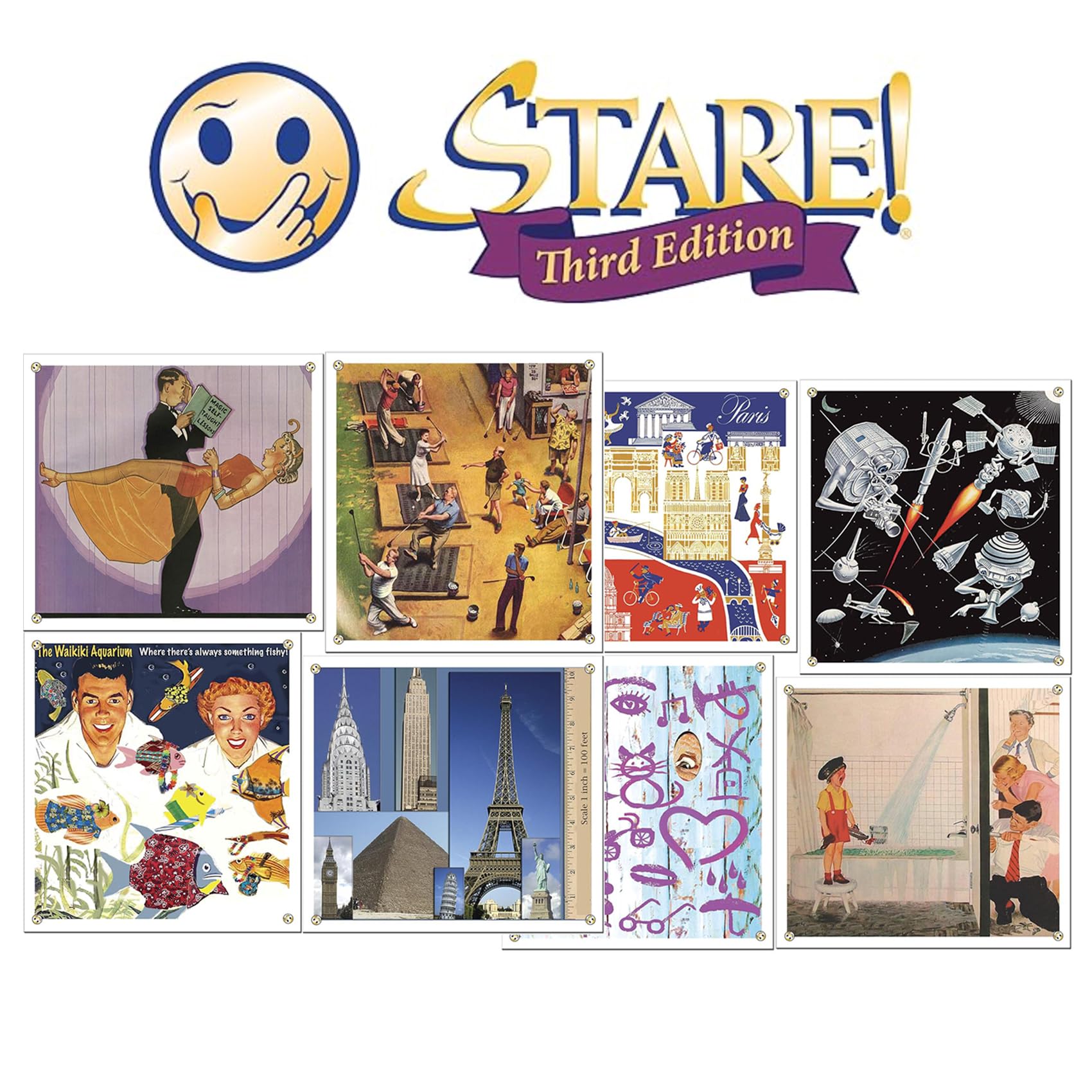 Stare - Fun Game of Visual Recall Where Quirky Image Cards Challenge Players' Minds – Classic for Adult & Family Game Night