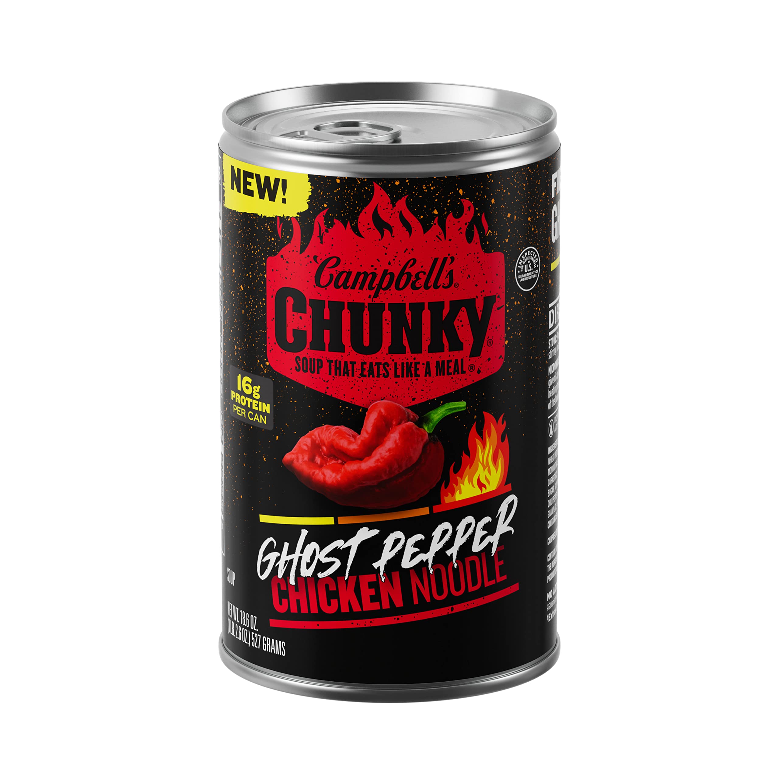 Campbell’s Chunky Soup, Ghost Pepper Chicken Noodle Soup, 18.6 oz Can