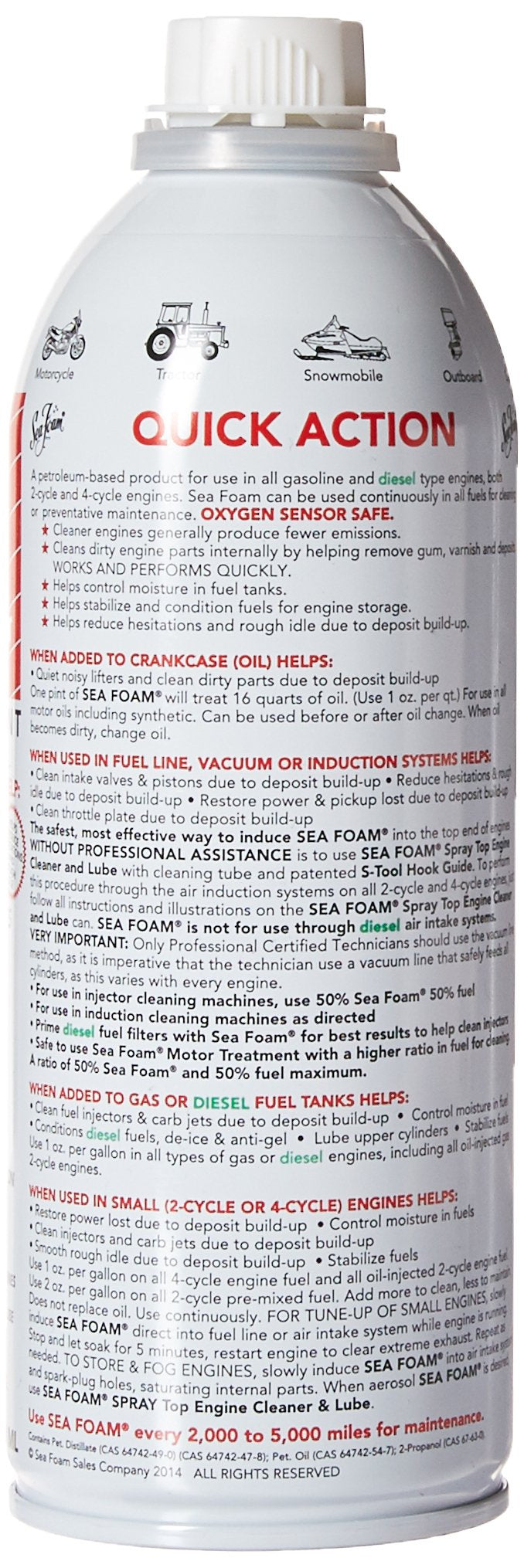 Sea Foam SF16 Motor Treatment, 16 Fl Oz, 24 Pack