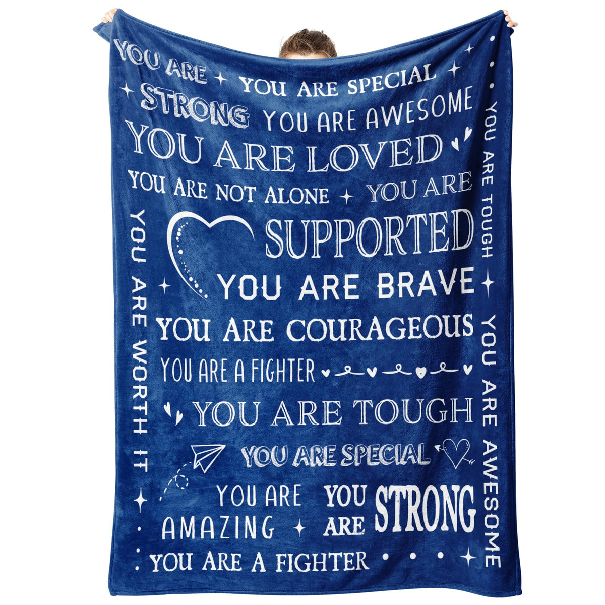 SteadStyle Blanket Gifts for Women or Men - Get Well Blanket, Inspirational Gifts for Her Him, Feel Better After Surgery Gifts, Thinking of You Gifts for Mom Friend Sister Coworker