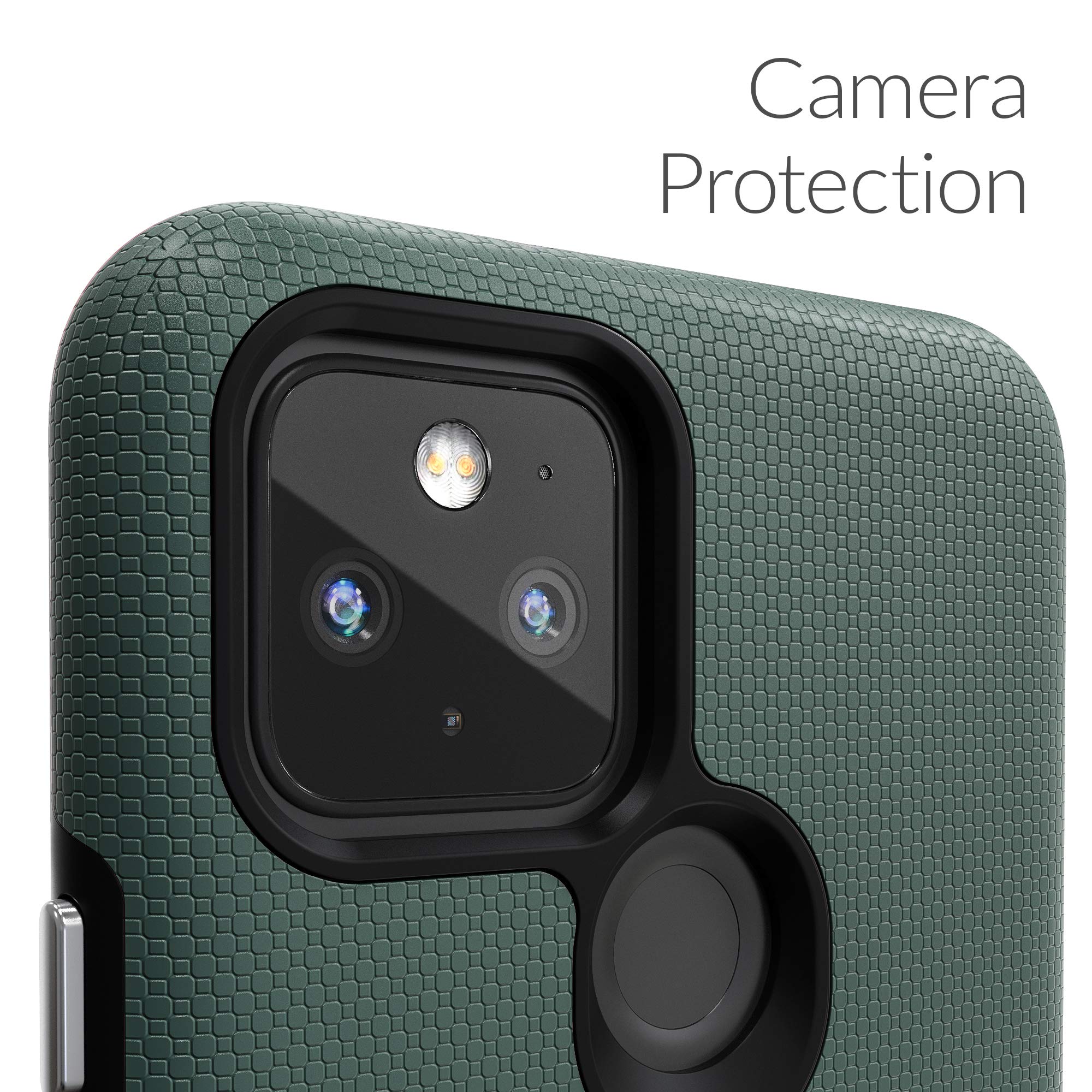 Crave Pixel 5 Case, Dual Guard Protection Series Case for Google Pixel 5 - Forest Green