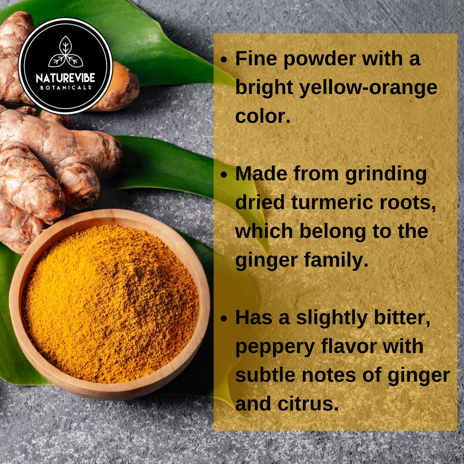 Premium Quality Turmeric Root Powder with Curcumin 5lbs by Naturevibe Botanicals | Raw Turmeric Root Grounded |100% Pure, Non-GMO and Gluten Free (80 Ounces)
