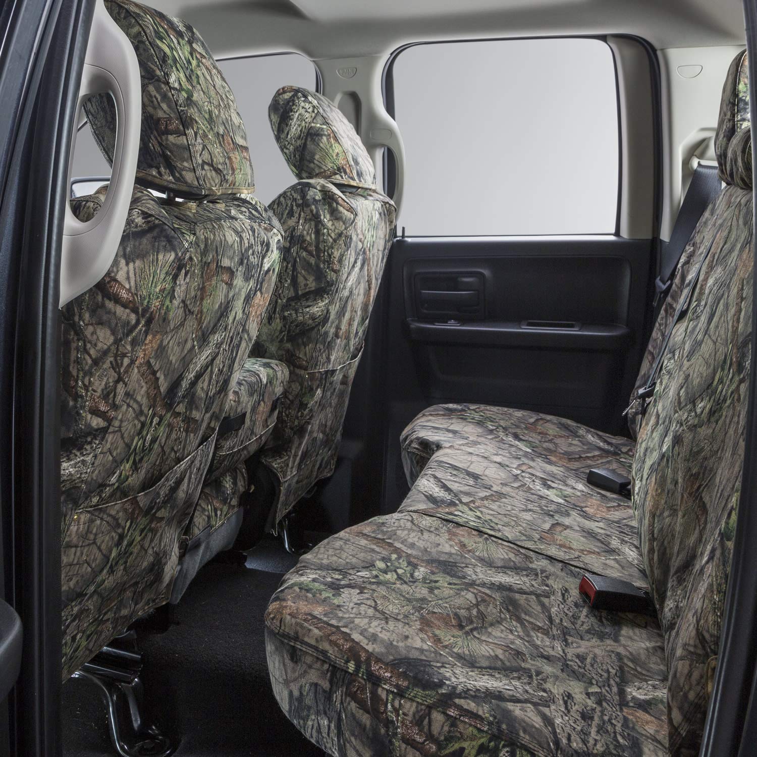 Covercraft - SSC3457CAMB Carhartt Mossy Oak Camo SeatSaver Front Row Custom Fit Seat Cover for Select Ram Models - Duck Weave (Break-Up Country)