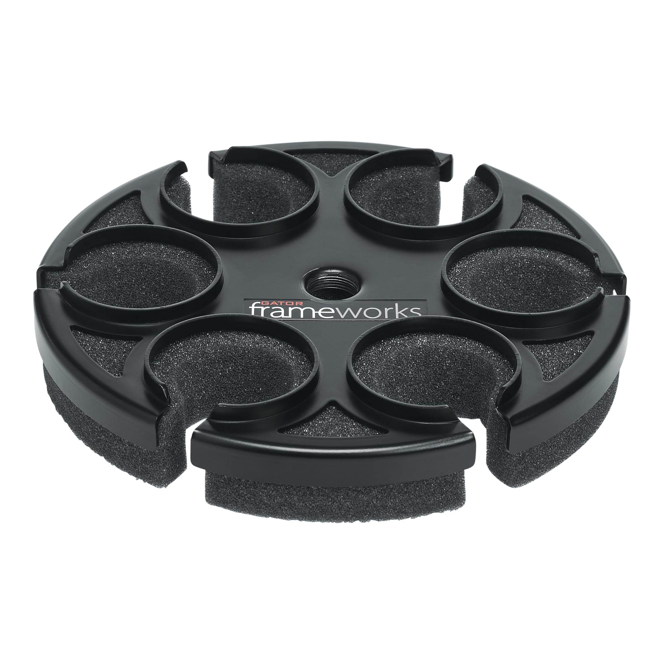 Gator Frameworks GFW-MIC6TRAY Multi Microphone Tray Designed to Hold 6 Mics