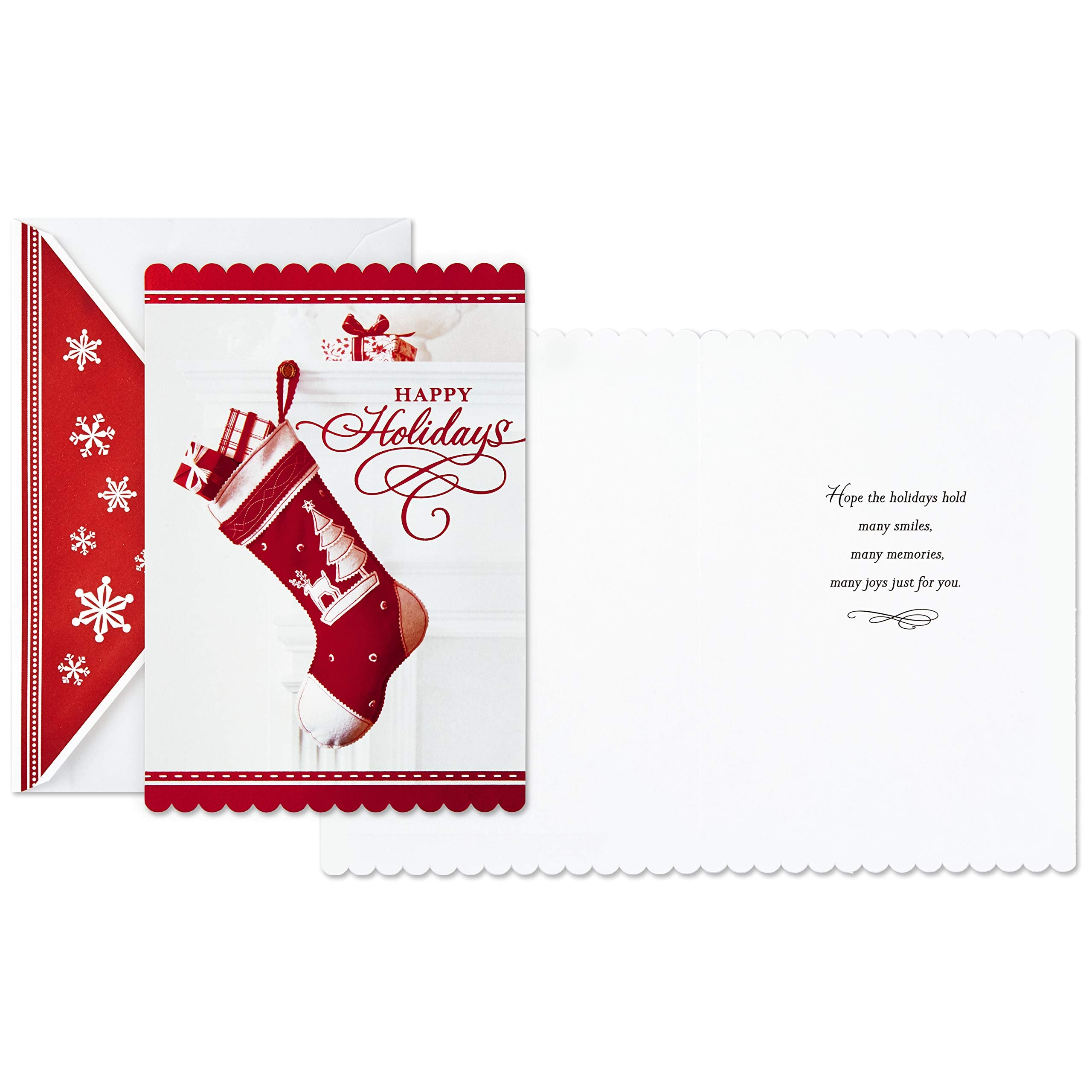 Hallmark Christmas Boxed Card Assortment, Ornament and Stocking (40 Cards with Envelopes and Gold Seals) (1XPX2806)