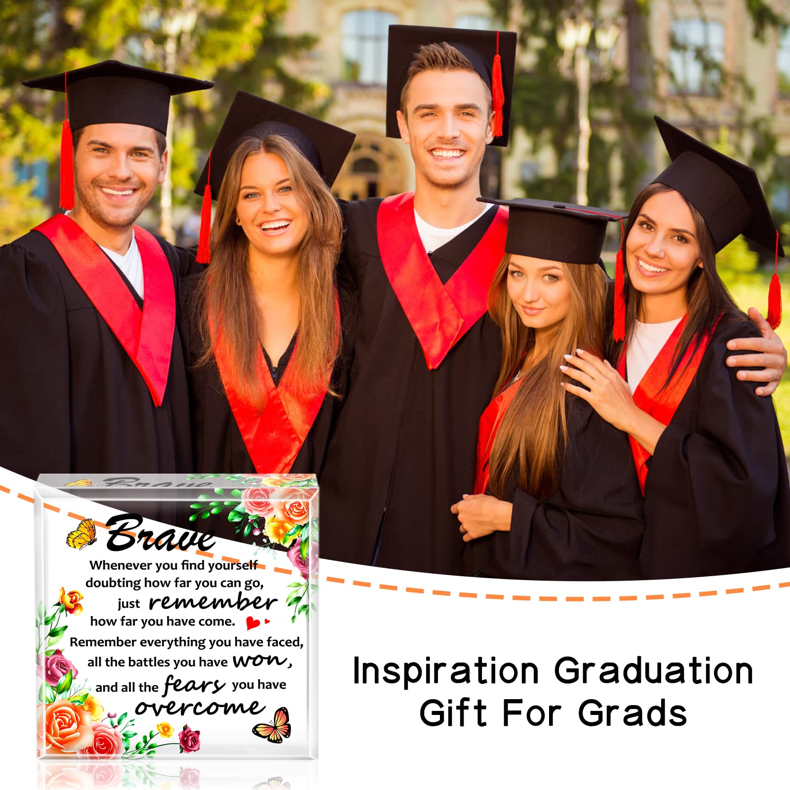 FLYAB High School College Graduation Gifts for Her Inspirational Gifts for Women Graduation Keepsake and Paperweight Motivational Gifts Spiritual Gifts for Women Mom Daughter Girls Friends