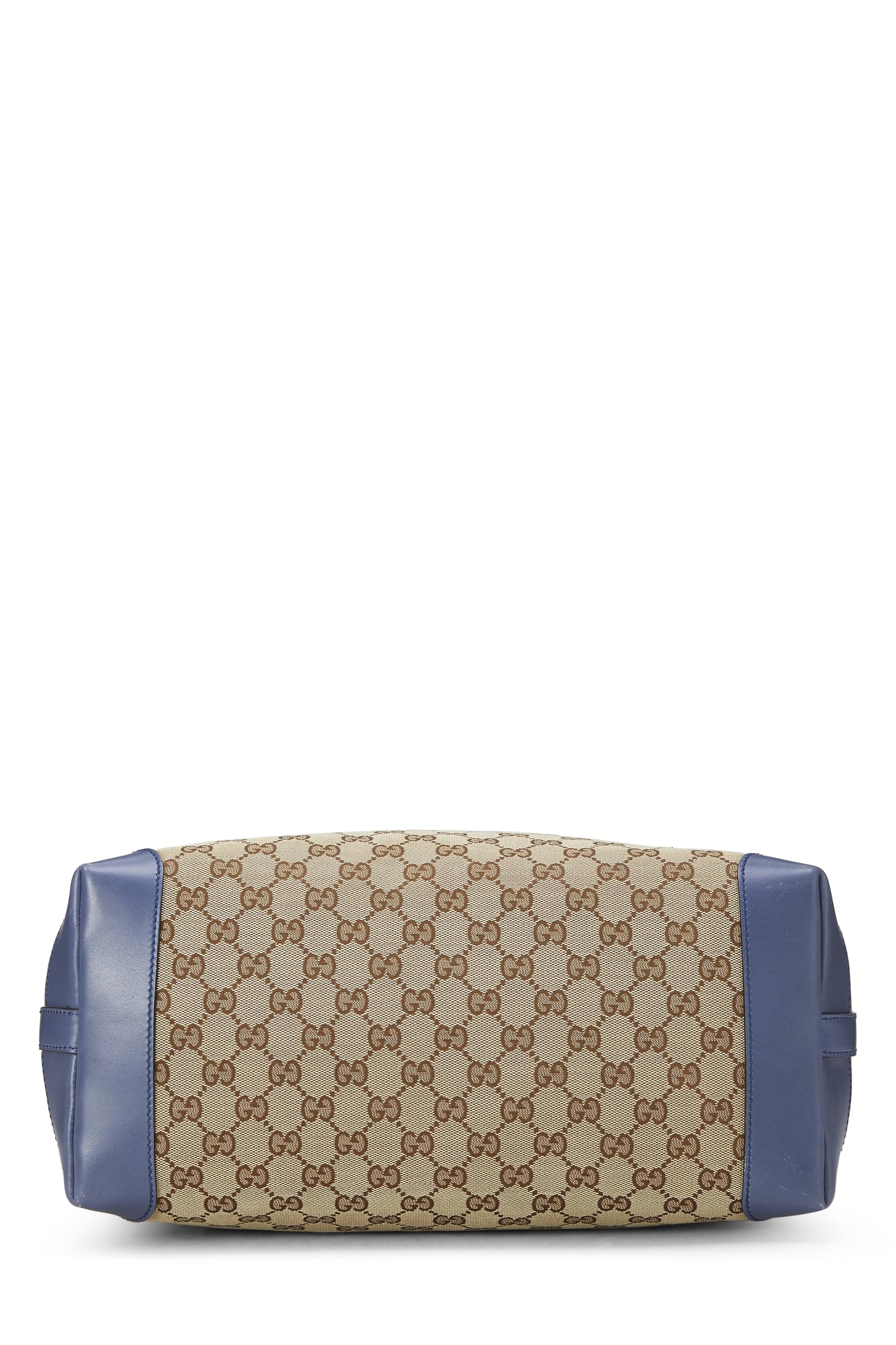 Gucci, Pre-Loved Blue Original GG Canvas Craft Tote, Blue