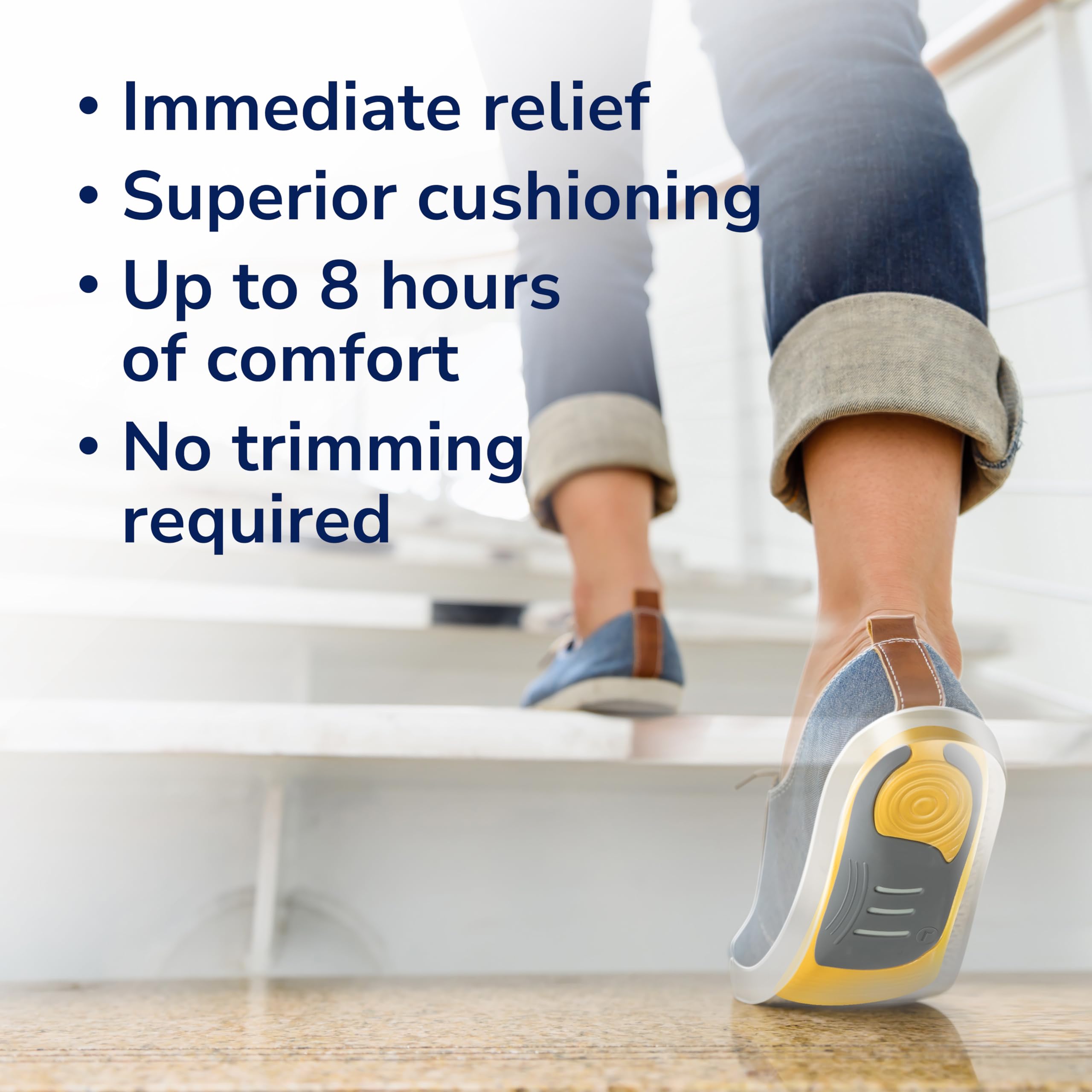 Dr. Scholl’s Custom Fit Orthotics 3/4 Length Inserts CF 440, 5-in-1 All-Day Pain Relief for Feet, Lower Back, Knees, Heel & Plantar Fasciitis, Arch Support Shoe Insoles for Men Women, FSA HSA Eligible