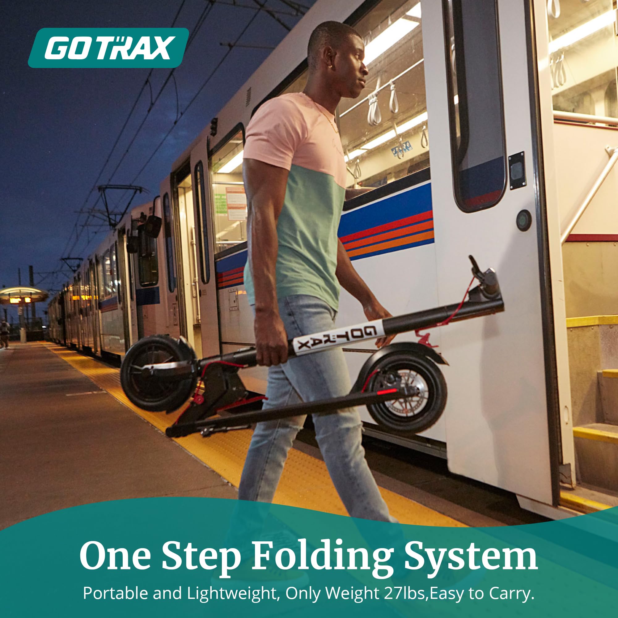 Gotrax GXL V2 Electric Scooter, 8.5" Solid Tire, Max 9 Mile and 15.5Mph Speed Power by 250W Motor, Lightweight 25.95lb and Cruise Control, Aluminum Alloy Frame Foldable Escooter for 13+ Teens Adults