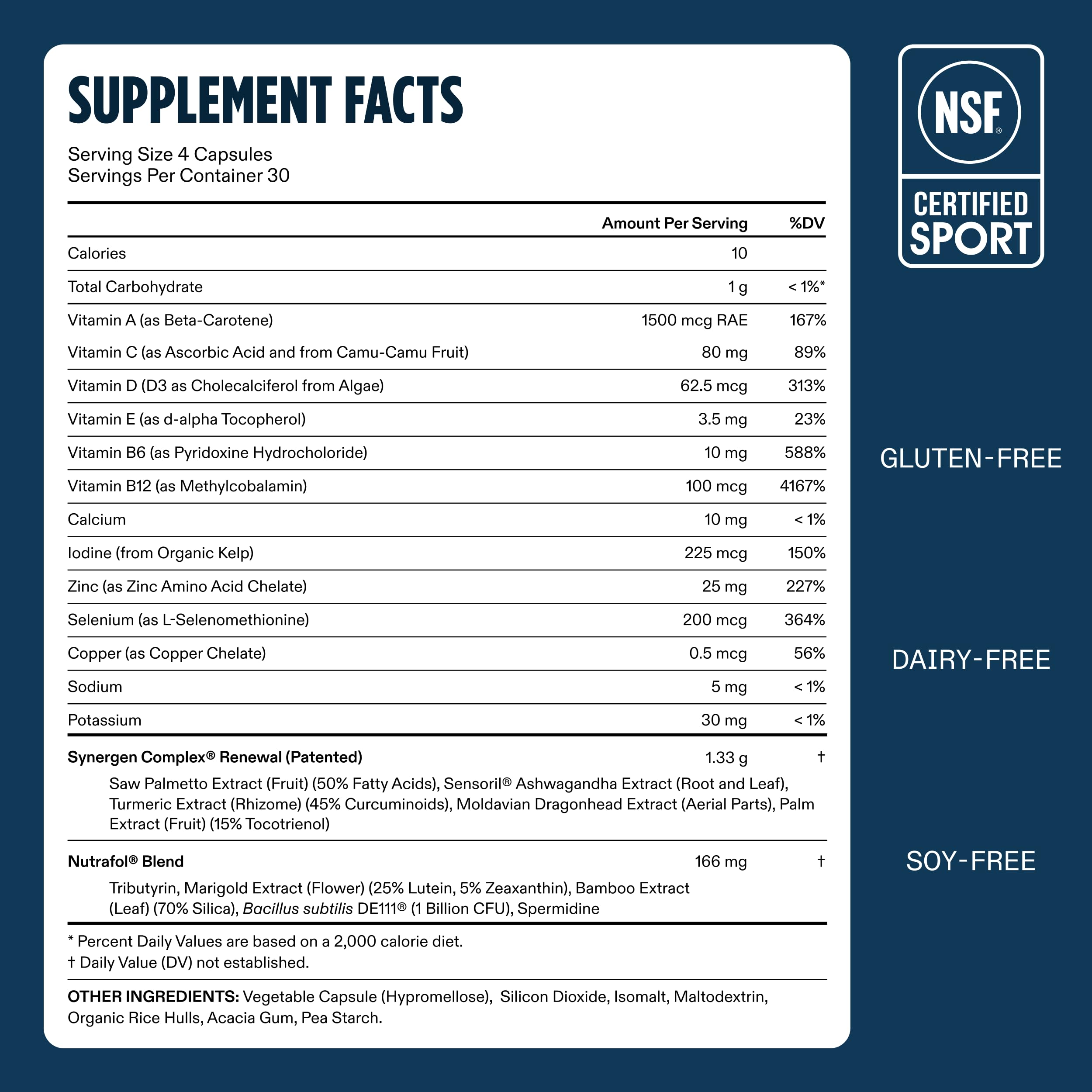 Nutrafol Men 50+ Hair Growth Supplements, Clinically Tested for Visibly Thicker Hair and Scalp Coverage, #1 Dermatologist-Recommended Hair Growth Supplement Brand - 1 Month Supply
