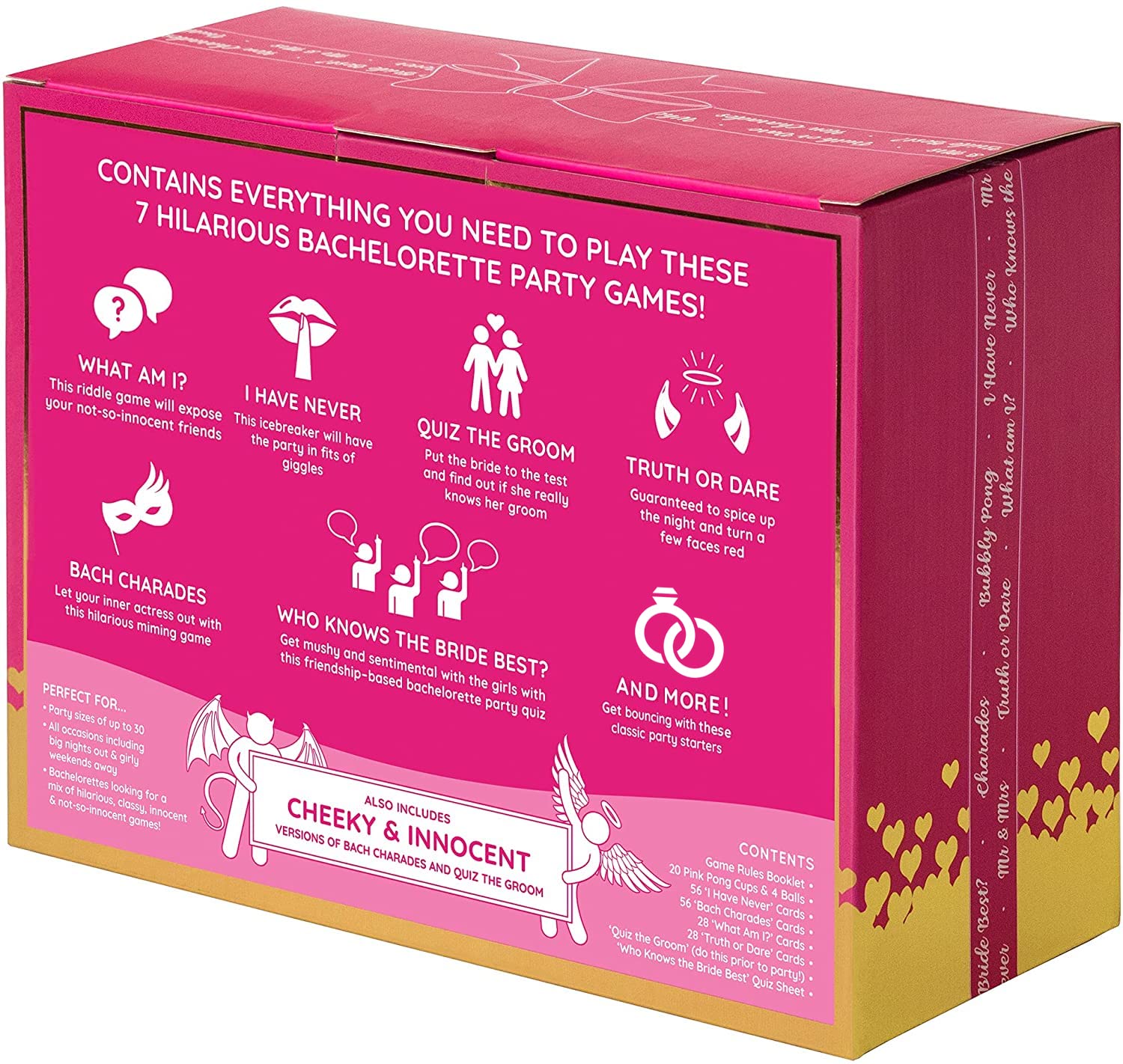 Gutter Games Bachelorette Bundle Game - Fun Bachelorette Party Games for Parties - Includes Clean and Twisted Games - Portable Bachelorette Party Game Bundle for Bride-to-Be