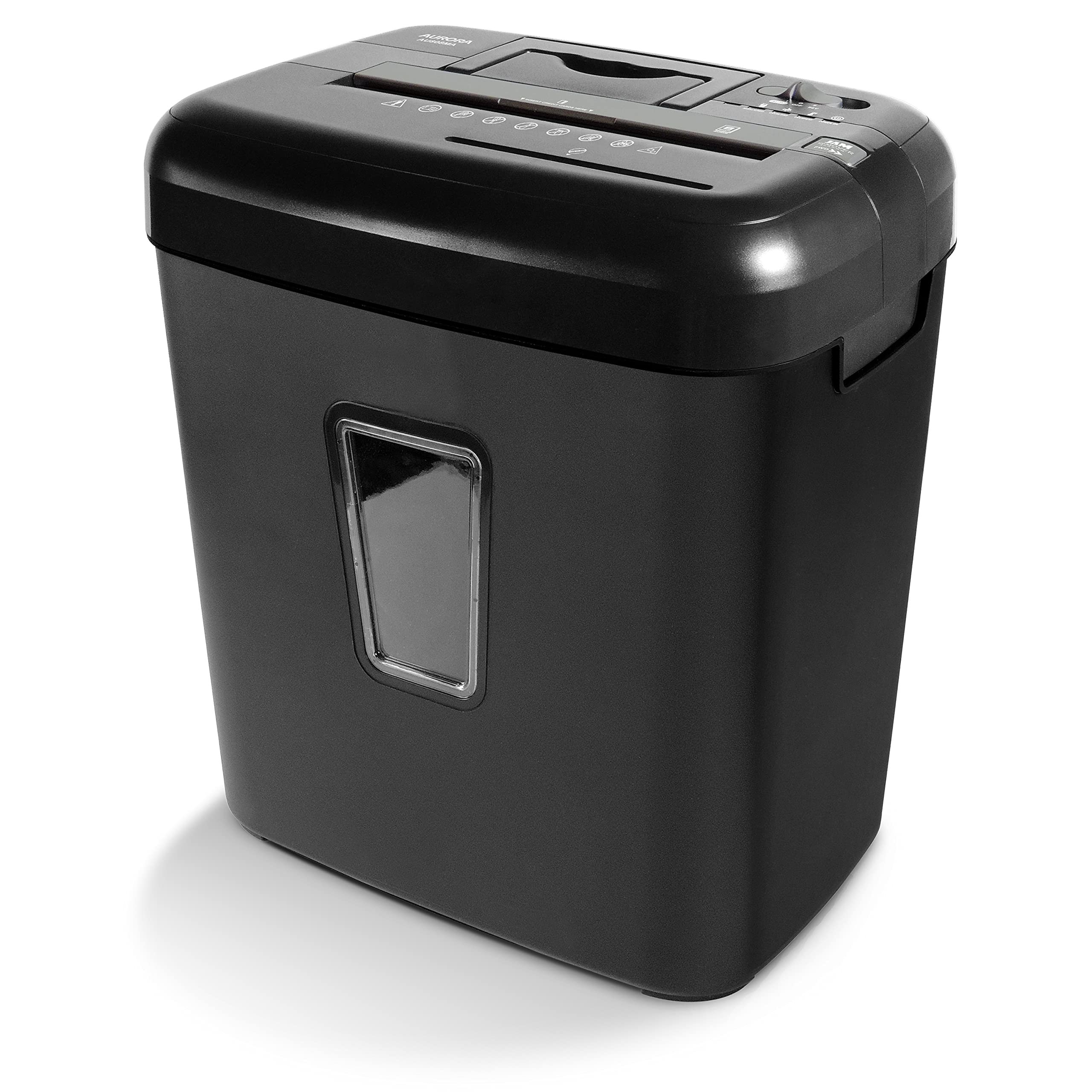 Aurora AU808MA High-Security 8-Sheet Micro-Cut Paper, CD/DVD and Credit Card Paper Shredder