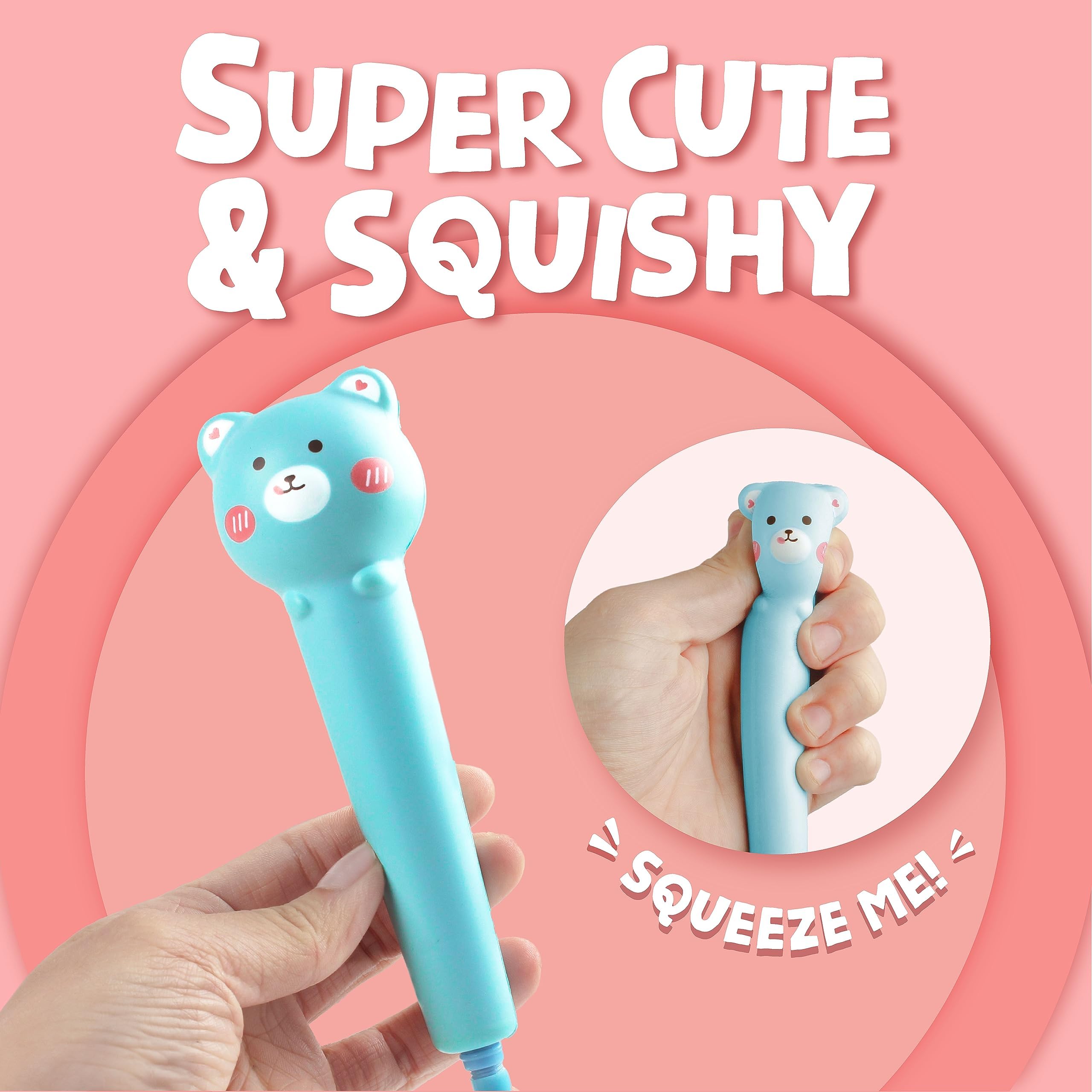 BUNMO Bundles Bubblers and Pens - 3 Pens & 6 Refills - Bubble Timer - Liquid Motion Sensory Toys for Sensory Exploration - Kids Stationary & Pens for Girls