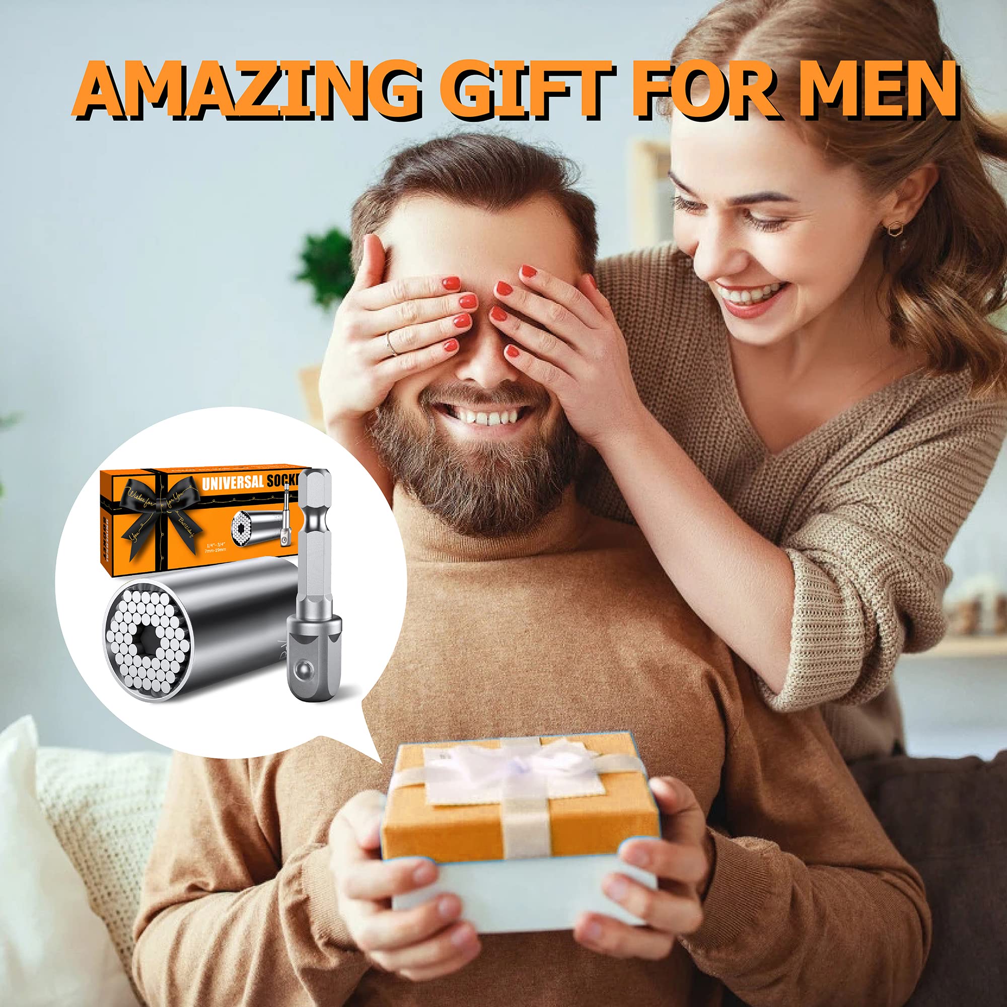 Stocking Stuffers for Adults Men, Super Universal Socket Tools Gifts for Men, Christmas Gifts for Men, Mens Gifts for Dad Him Grandpa, Dad Gifts for Men Who Have Everything Cool Stuff Gadgets for Men