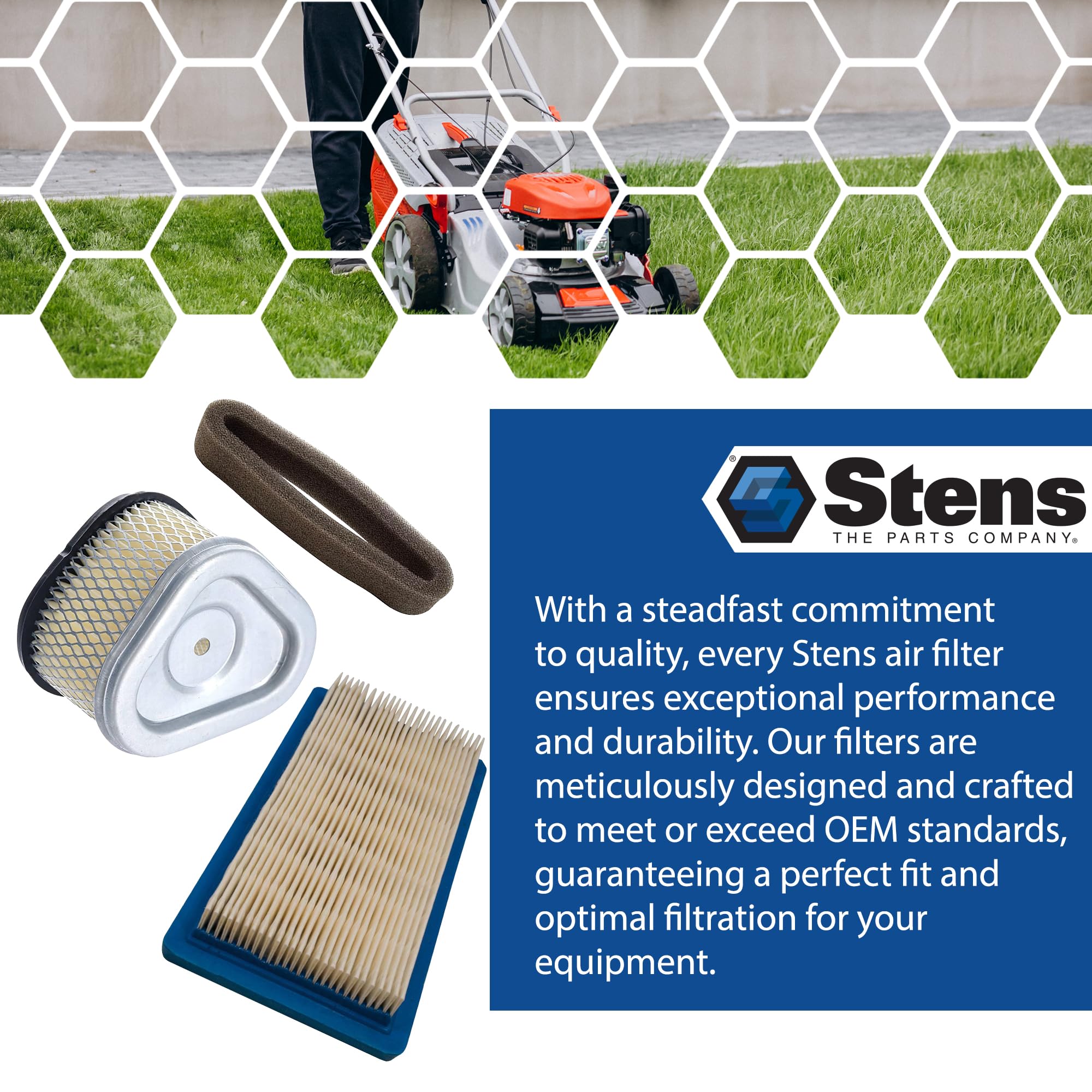 Stens Air Filter 605-307 for Echo 13030039730