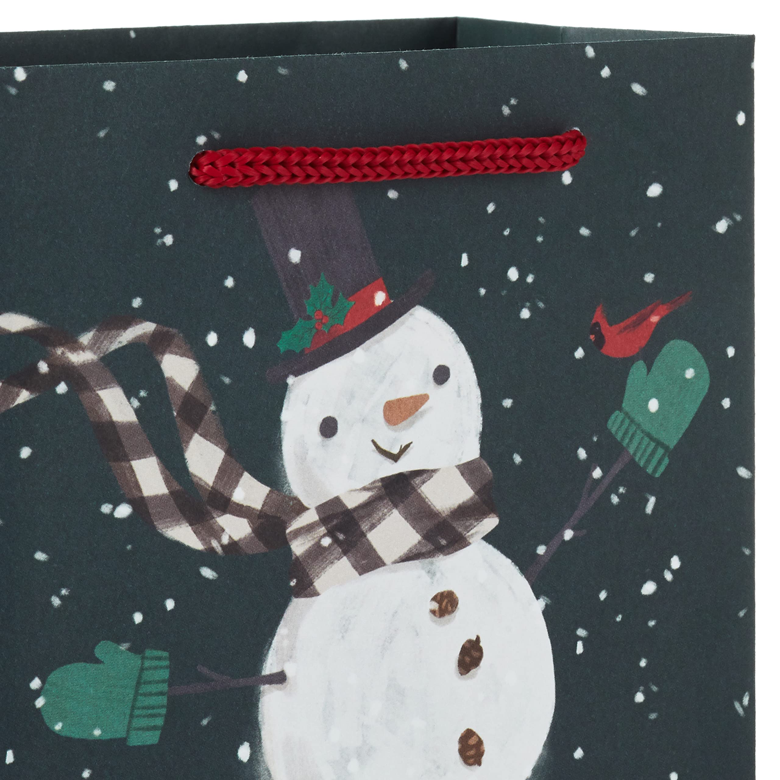 Hallmark Classic Christmas Gift Bag Assortment (8 Bags: 2 Small 5", 3 Medium 8", 3 Large 11") Red and Green, Santa Claus, Snowman, Red Truck, Plaid, Snowflakes, Merriest Christmas to You