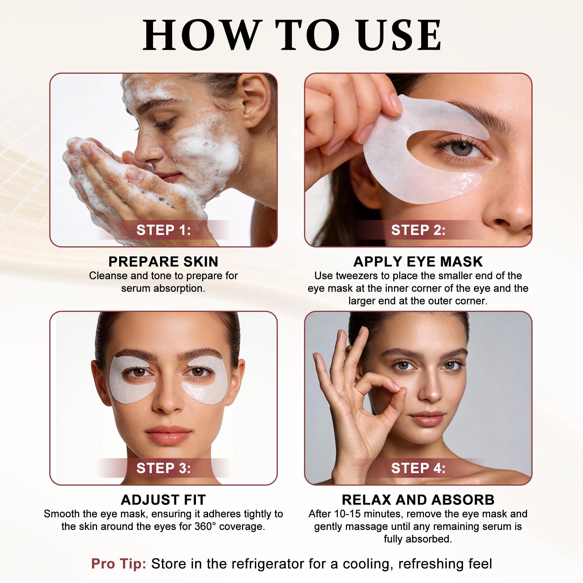 Ycz Under Eye Patches (60 ct) – Caffeine Eye Masks for Puffy Eyes, Dark Circles & Fine Lines, Hydrating Collagen Masks with Niacinamide for Depuffing, Anti-Aging 360° Full Eye Care, Gifts for Women