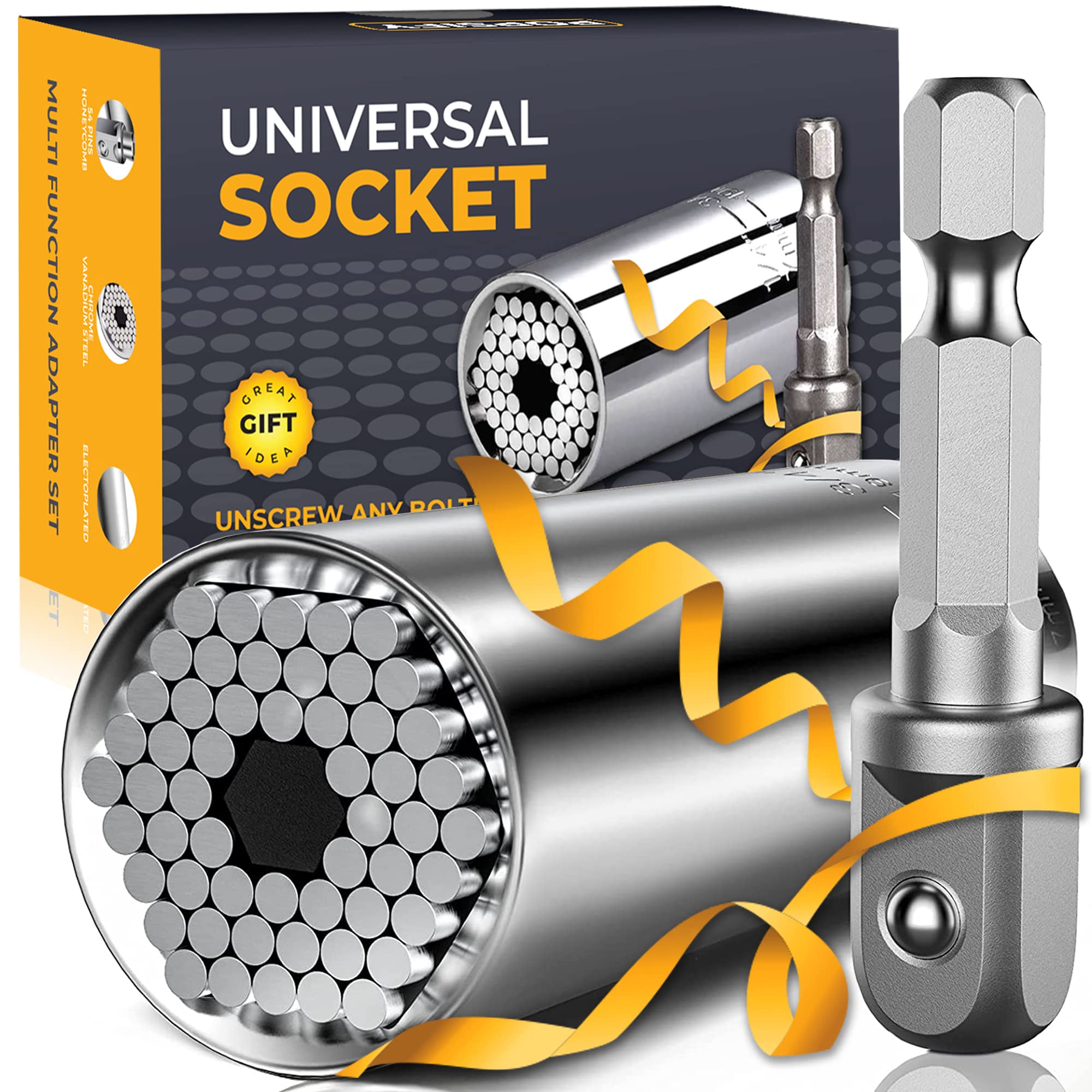 Stocking Stuffers for Adults Men, Gifts for Men Universal Socket Tools White Elephant Gifts Dad Gifts, Christmas Gifts for Men Who Have Everything Dad Boyfriend Husband Tools for Men Cool Gadgets