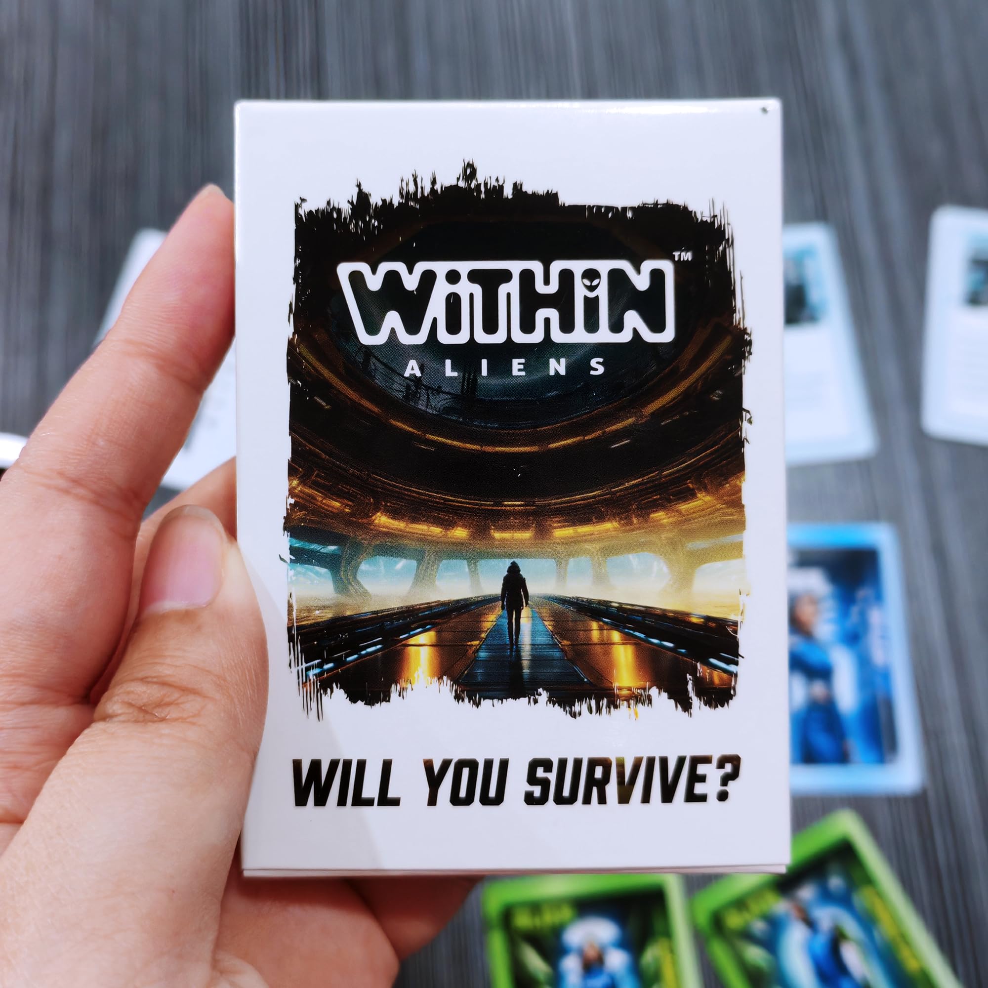 Within - Fun Space Card Game for Families & Adults | Best Board Game of 2024 for Parties & Game Nights | Sci-Fi Strategy with Hidden Aleins & Crew Battles | Fun Games for Adults & Family