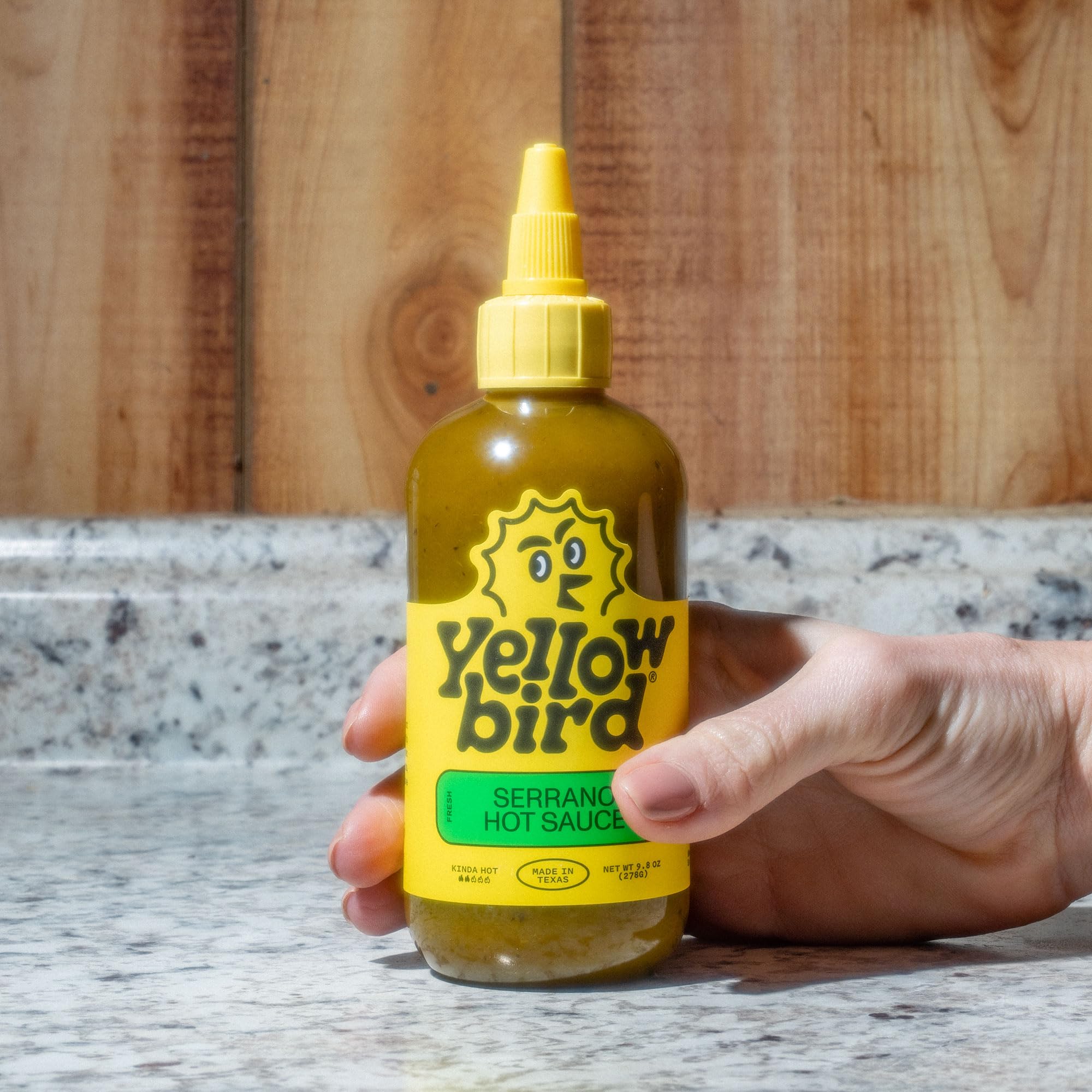 Serrano Hot Sauce by Yellowbird - Serrano Pepper Sauce with Serrano Peppers, Cucumbers, and Lime - Plant-Based, Gluten Free, Non-GMO Hot Pepper Sauce - Homegrown in Austin - 9.8 oz