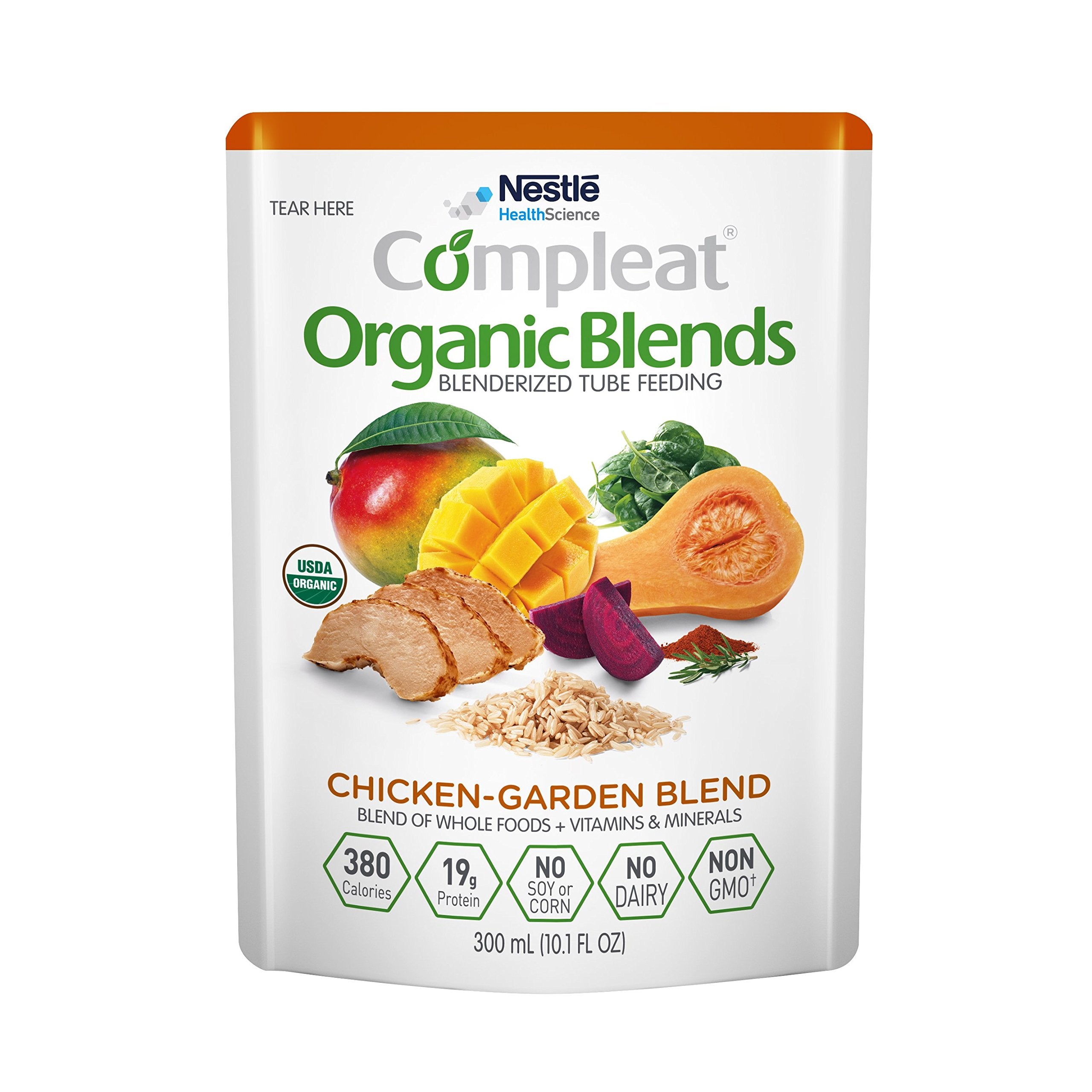 Compleat Organic Blends Chicken-Garden, 10.1 fl oz Pouch, 8 Count