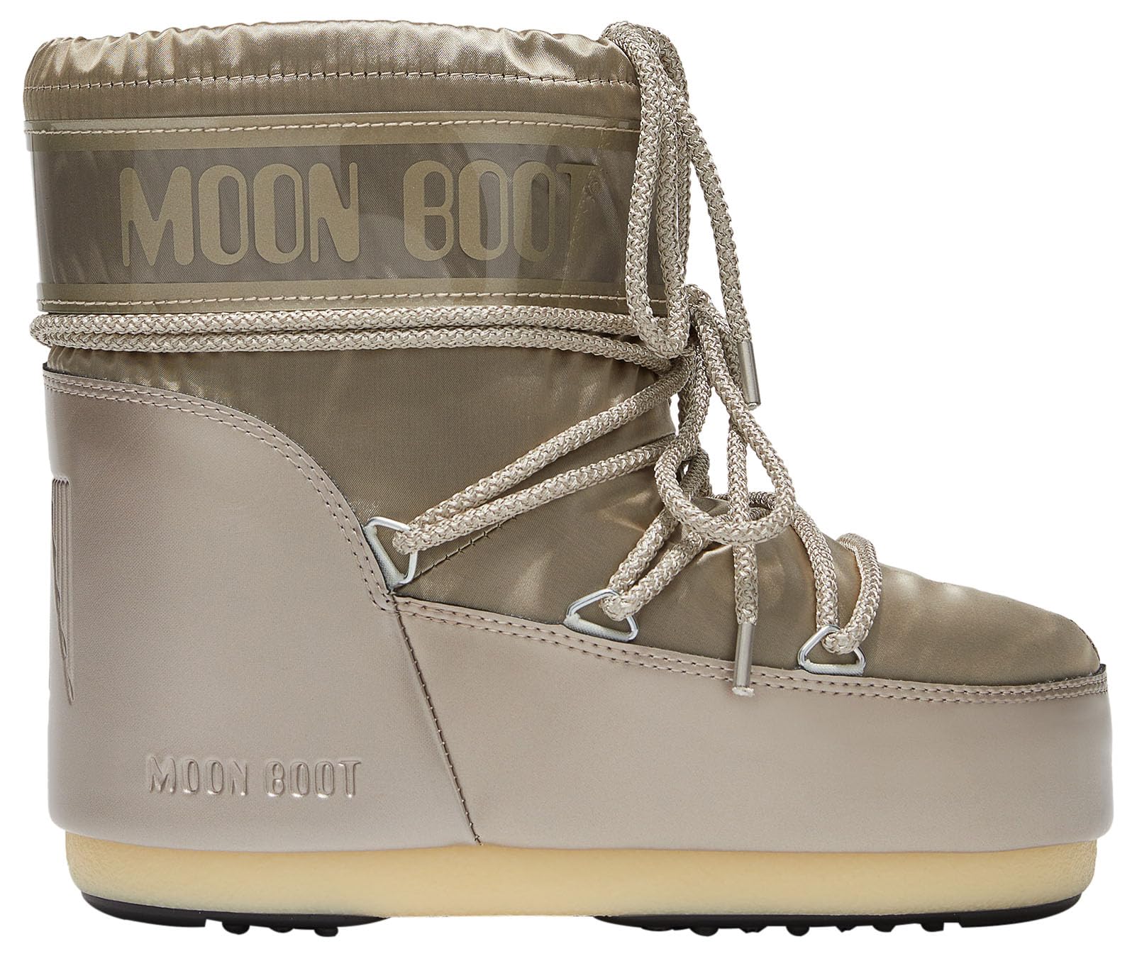 Moon Boot, Icon Low Glance Unisex Boots, 39/41, Platinum