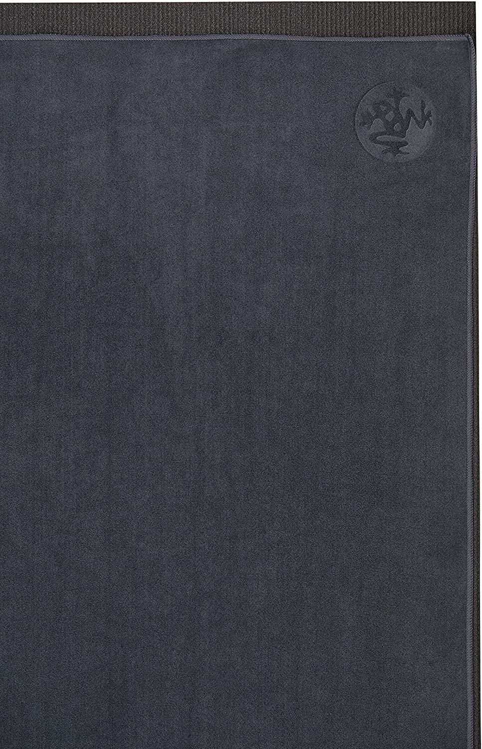 Manduka eQua Yoga Mat Towel, Absorbent, Quick Drying, Non-Slip for Yoga, Gym, Pilates, Outdoor Fitness 72.00" x 72.00", Thunder